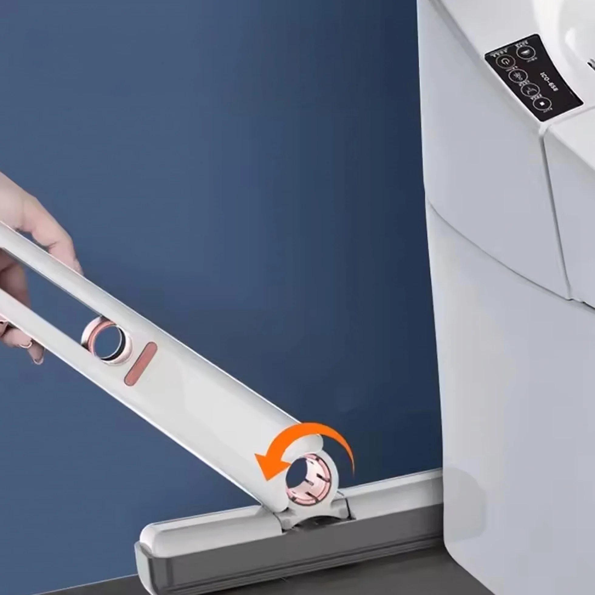Mini mop wykręcający palcem – przenośny mop do czyszczenia szkła, płytek i powierzchni – chłonna gąbka – zmywalny, kompaktowy i zamykany