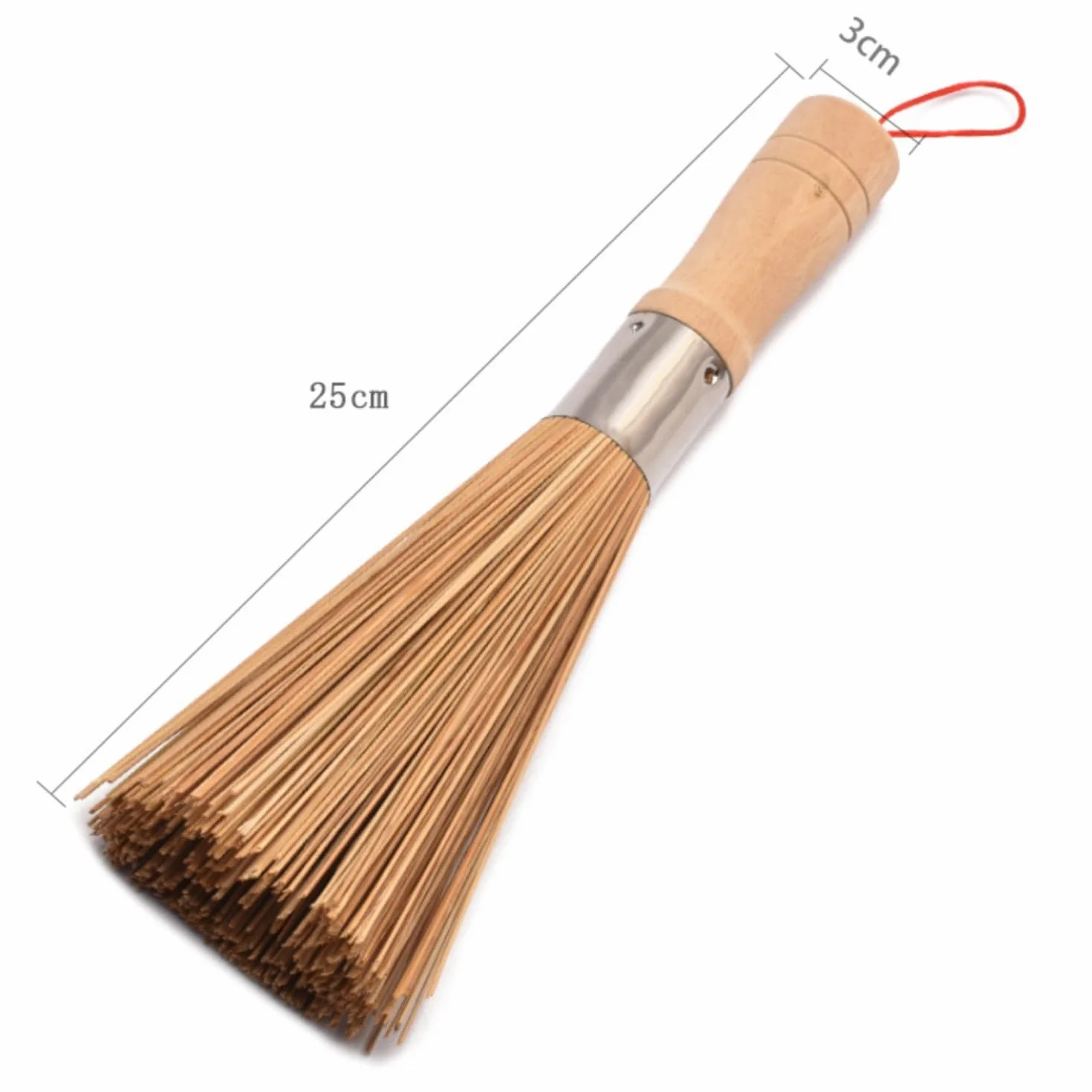Zestaw 2 sztuk szczotek do czyszczenia wok, szczotka do warzyw, szczotka do mycia naczyń, talerzy i sztućców
