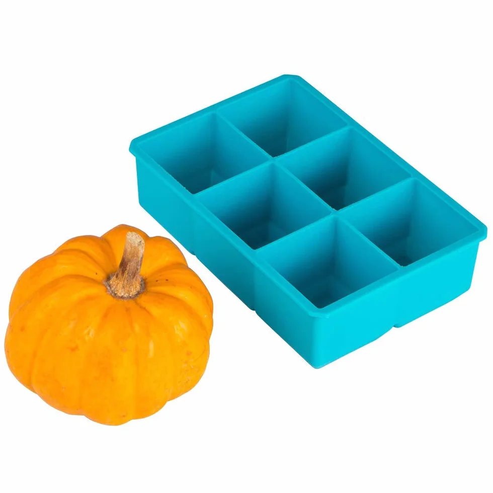 Webake Eiswürfelform Groß 2 Stück 5 x 5 cm Silikon Eiswürfel Form Eiswürfelbehälter 6er Eiswürfelformen XXL Silikonform Ice Cube Tray
