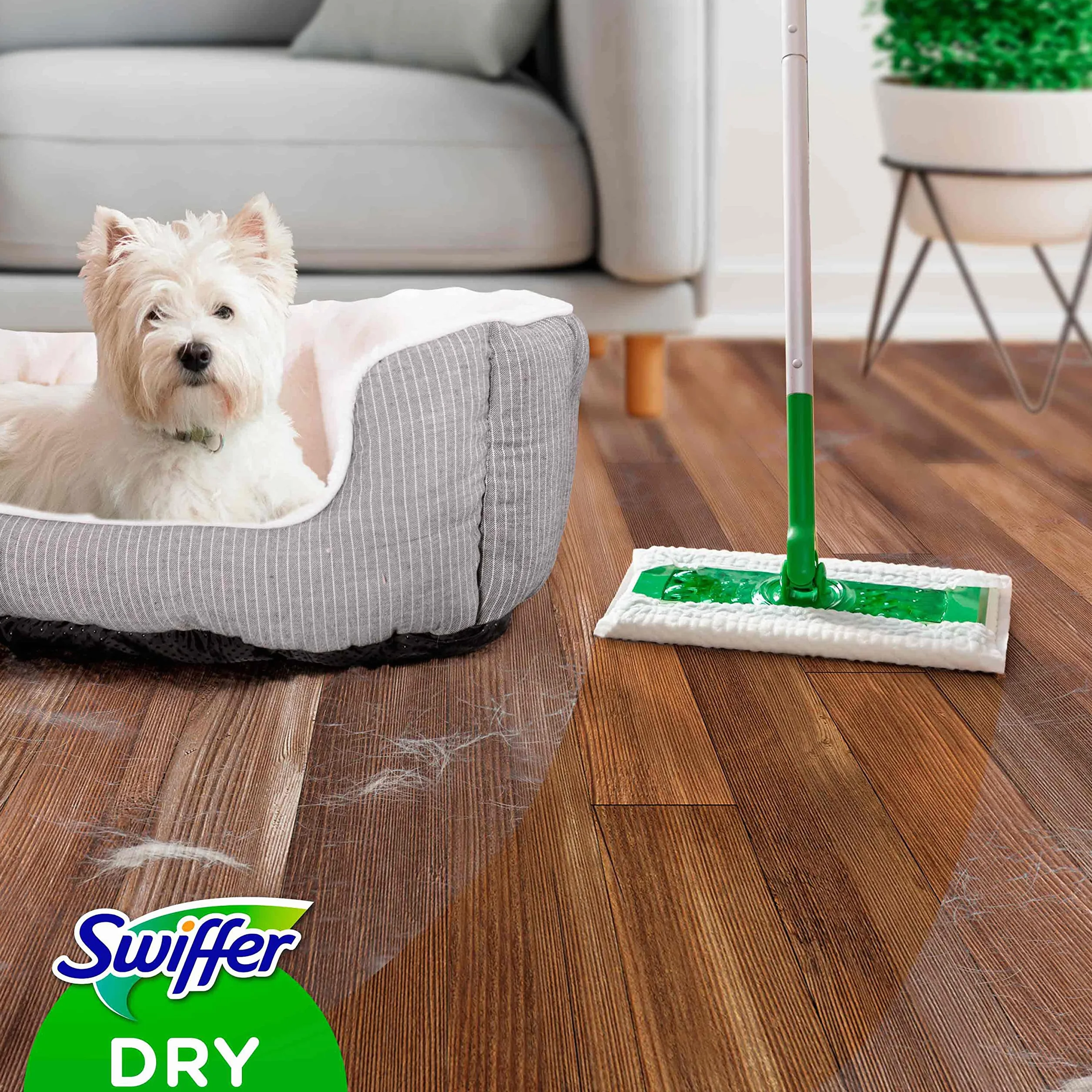 Swiffer Zestaw Mop z Suchymi Ściereczkami i Miotełką do Kurzu