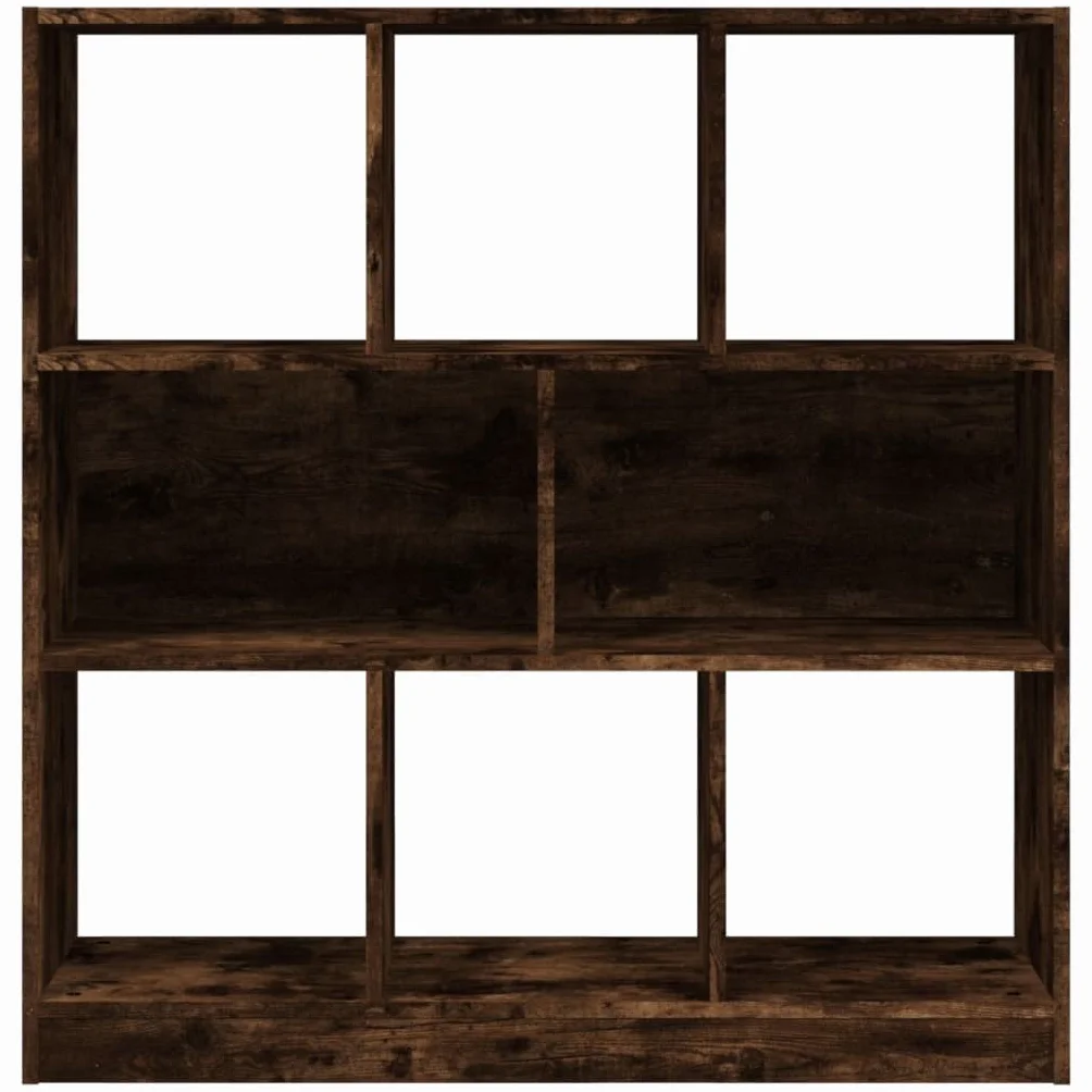 Générique Bibliotheque Chene Fume 97,5x29,5x100 cm Drewno Ingenierie | Półka do przechowywania, szafka na książki, ścianka działowa, dołączony uchwyt ścienny