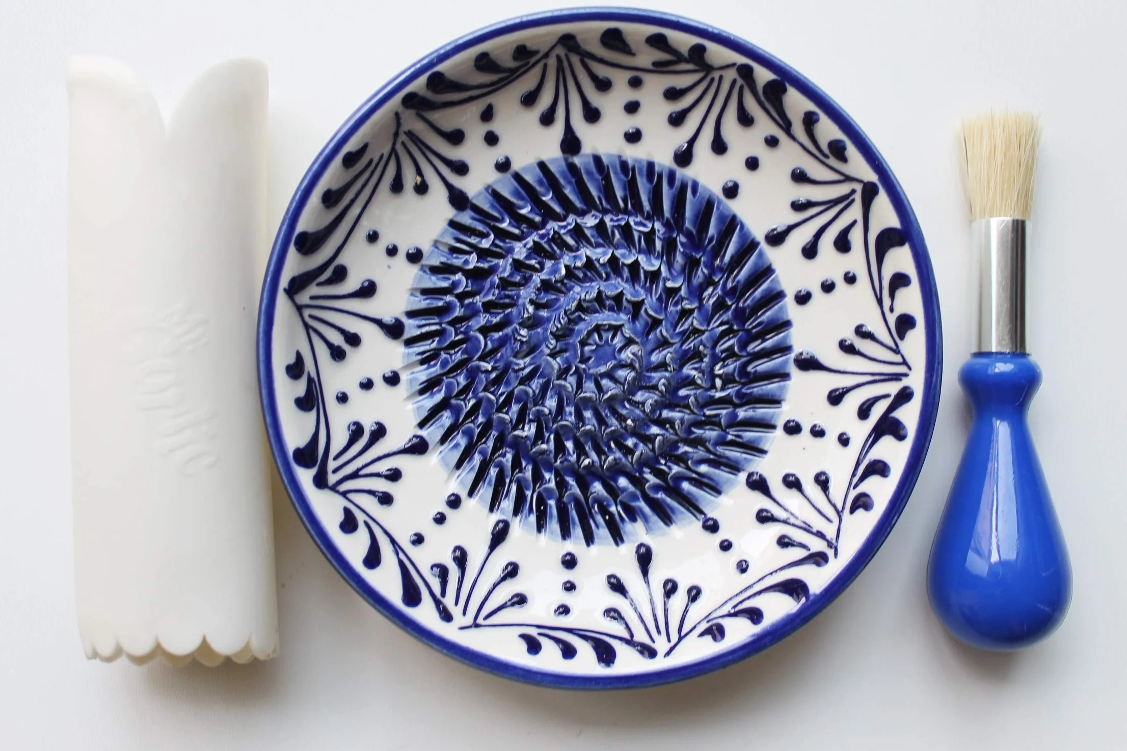 Josko Produkte Tarka Ceramiczna, Niebieski/Biały, 21,5 x 16 x 4,5 cm