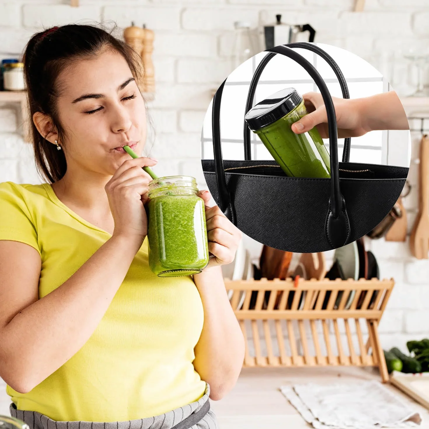 GOURMETmaxx Mr. Magic Mixer | Smoothie Maker - 4-częściowy | Mikser stojący z kubkiem do miksowania i pokrywką utrzymującą świeżość | Blender z 8 funkcjami | Procesor do przygotowywania koktajli,