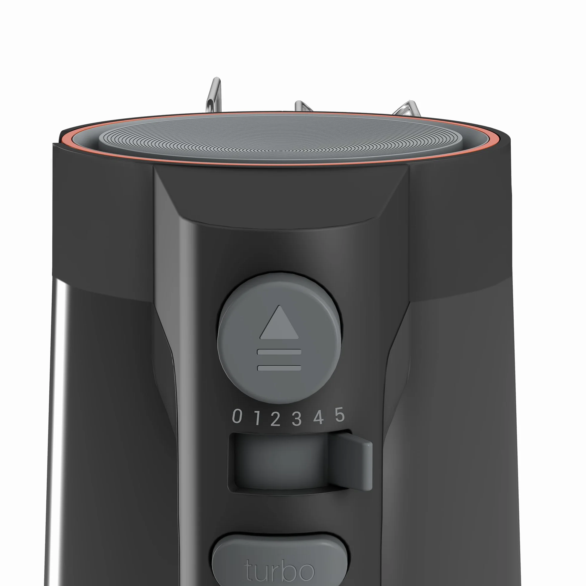 Grundig HM 5320 mikser ręczny, moc 425 W, 5 stopni prędkości + poziom turbo, wysokiej jakości nasadki ze stali nierdzewnej, akcesoria nadające się do mycia w zmywarce, kolor szary/terakota