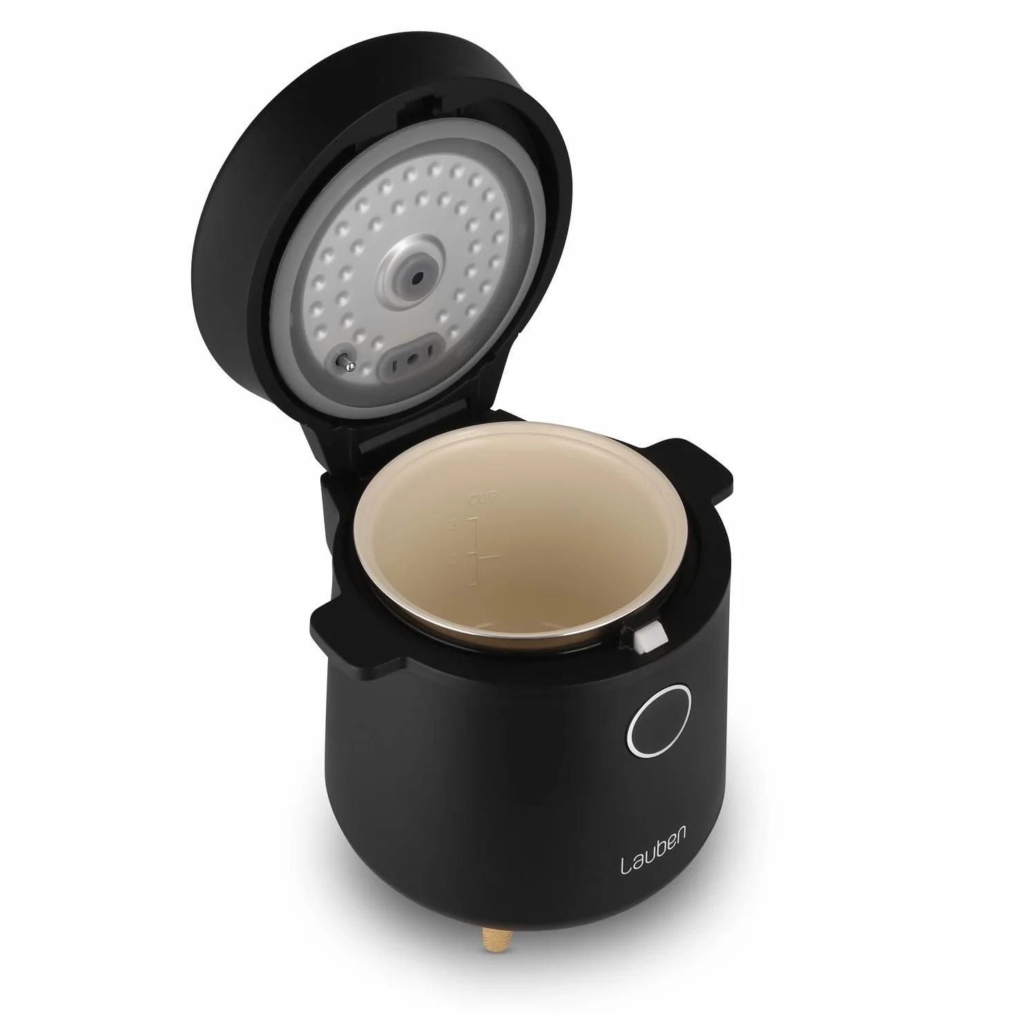 Lauben Wielofunkcyjny ryż Cooker 1500BW, wielofunkcyjny przyrząd do gotowania ryżu, 350 W, 1,5 l, cyfrowy wyświetlacz, 9 programów, powłoka nieprzywierająca, ochrona temperatury, opóźnienie