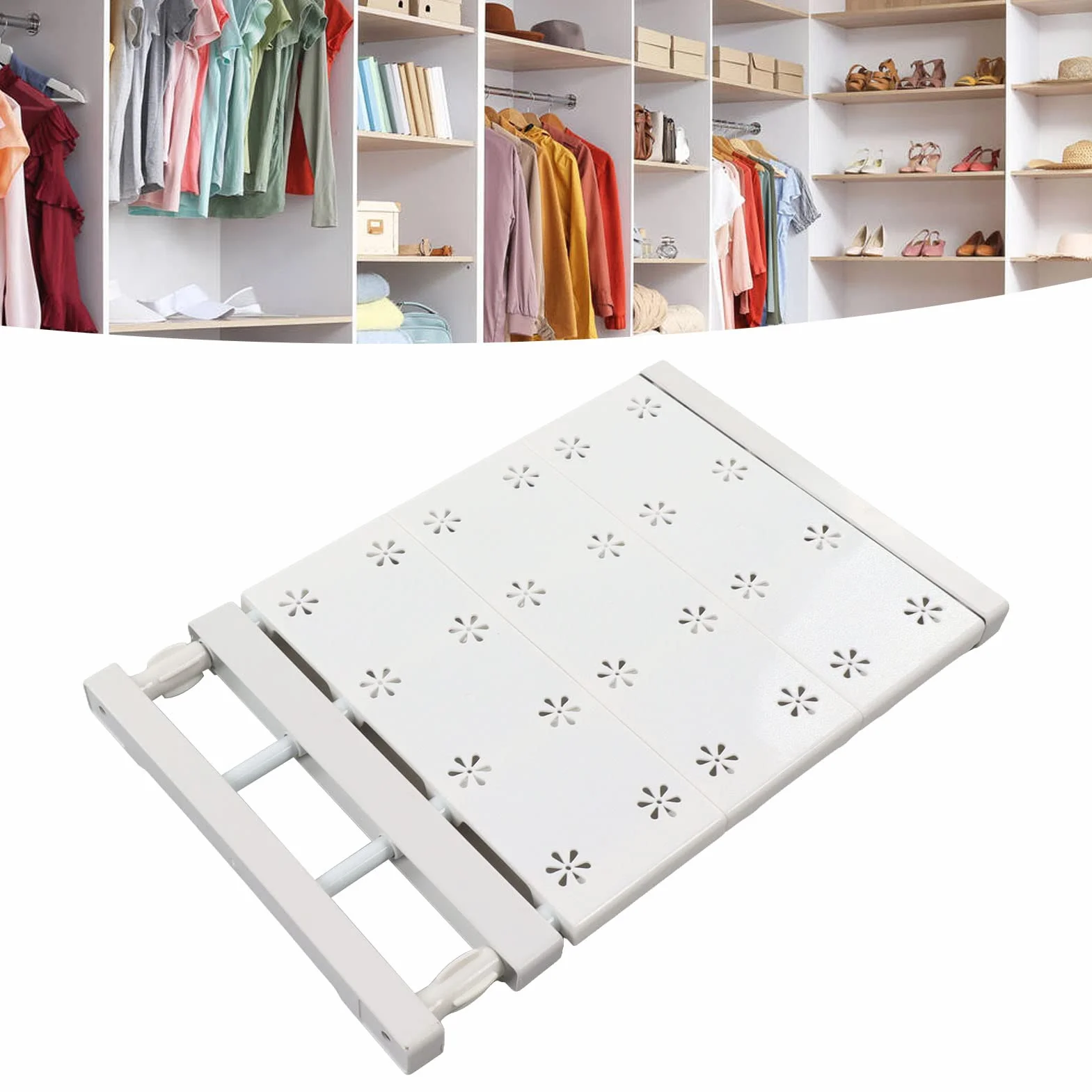 Półka Napinająca Teleskopowa Regulowana 24cm Szerokość 38-55cm