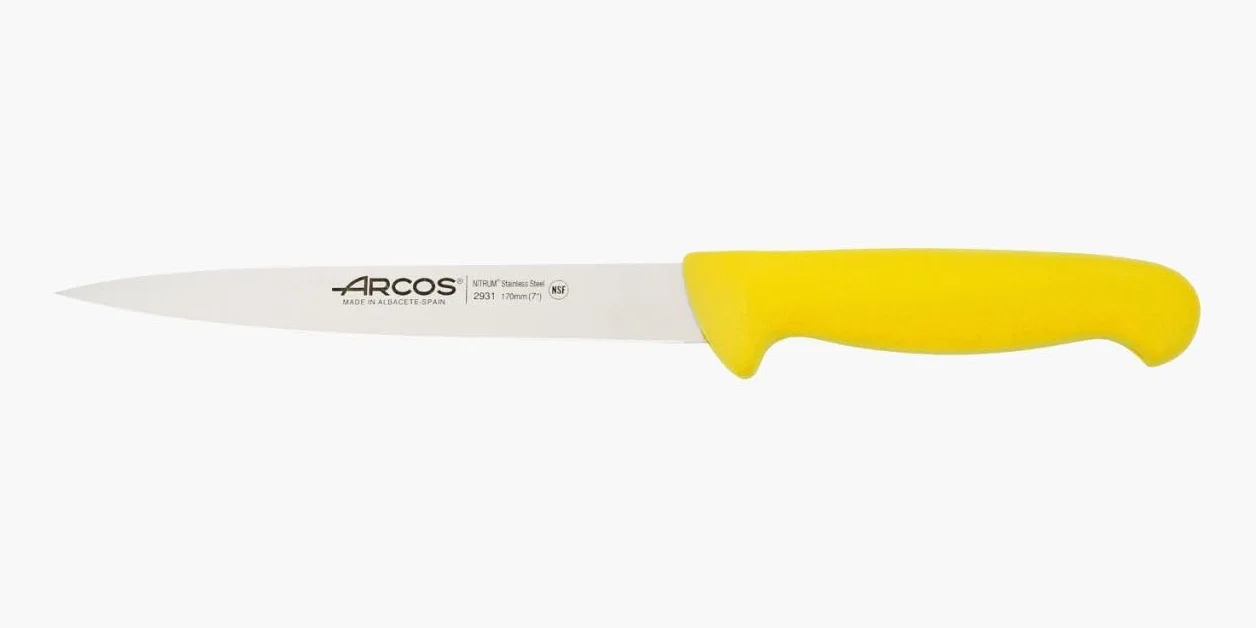 COLTELLO profesjonalna PESCE CM.17 GIALLO 293100