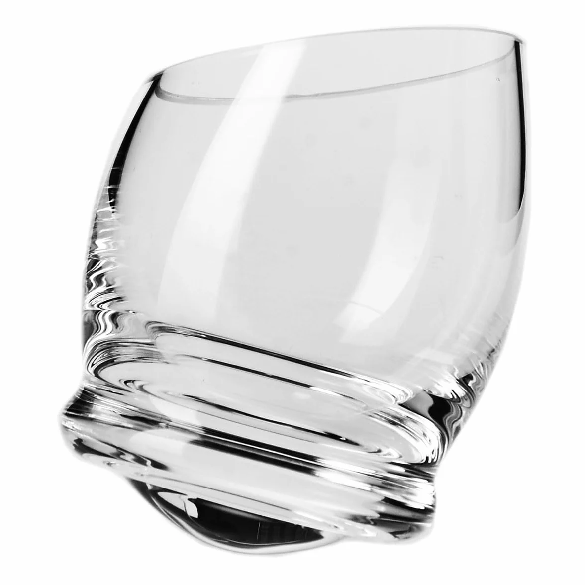 KROSNO Kieliszki do Wódki i Nalewek Roly-Poly, Komplet 6 x 40 ml | Szkło Kryształowe Bezołowiowe, bujająca forma, do nalewek, likierów i degustacji alkoholi, delikatne mycie ręczne