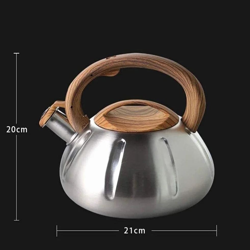 Czajnik do herbaty z gwizdkiem Czajnik do herbaty Płyta kuchenna Czajniczek z gwizdkiem ze stali nierdzewnej 304 z zabezpieczeniem przed oparzeniami Ergonomiczny uchwyt do kuchenki indukcyjnej