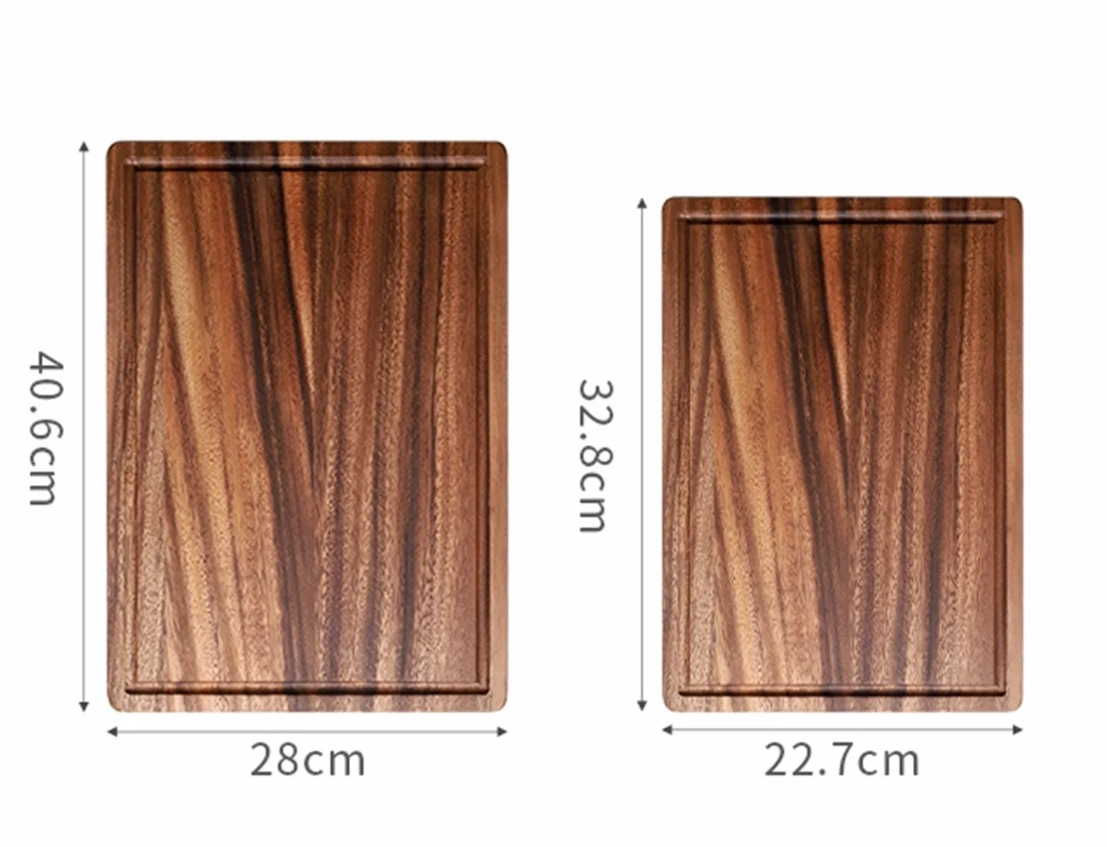 Deska do krojenia Deska do krojenia Drewniana deska do krojenia do kuchni Deska do krojenia z drewna akacjowego do mięsa, warzyw, owoców, sera Deski do krojenia do kuchni,One Color-28 * 40.6cm