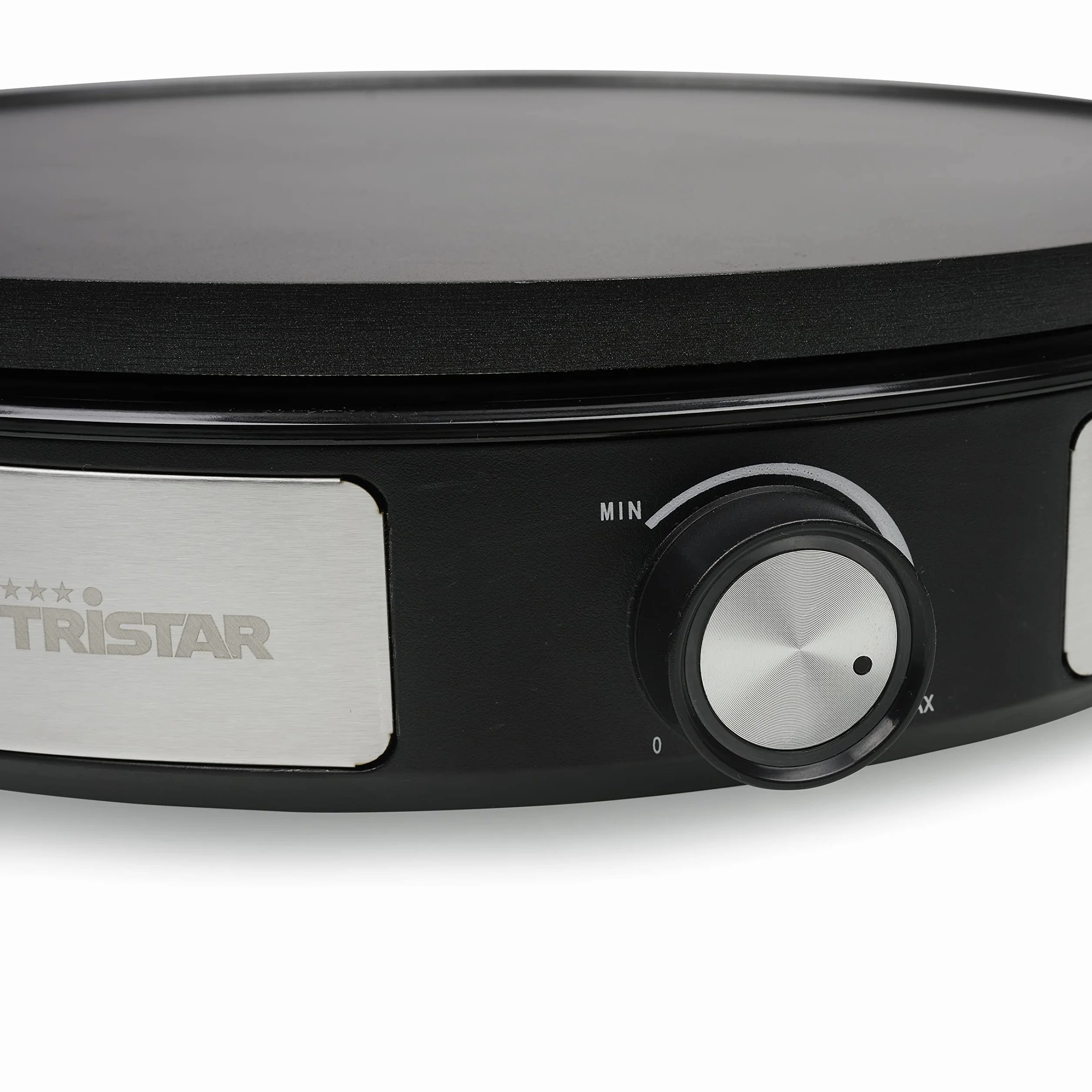 Tristar Bp-2639 – 2 w 1 – Dwustronna Płyta – Średnica 33 Cm – Na Duże Lub 7 Małych Naleśników – w Zestawie Akcesoria – Regulowany Termostat, Stal Nierdzewna, Kolor Czarny