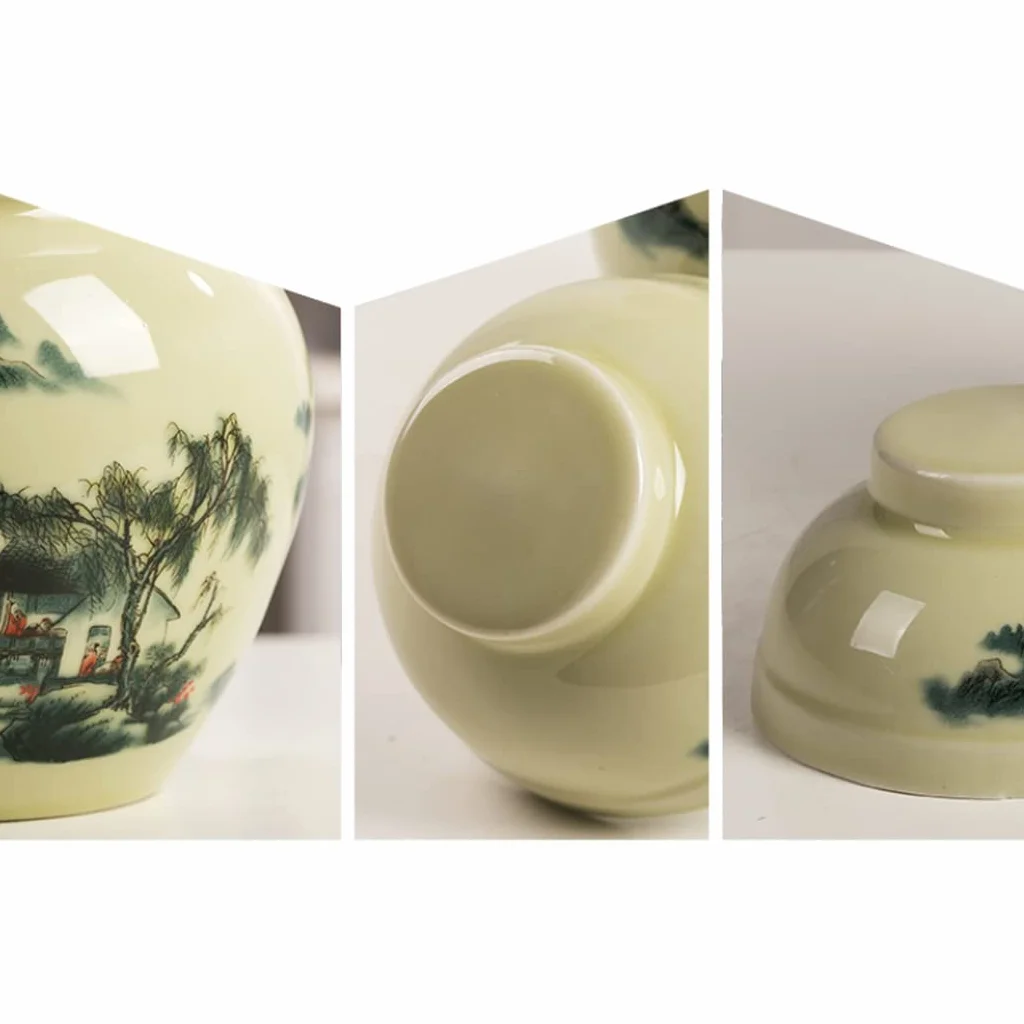 Tradycyjny chiński ceramiczny garnek do fermentacji, słoik do kiszenia z pokrywką z uszczelką wodną, duży pogrubiony ceramiczny słoik do kiszenia, pojemniki do przechowywania kimchi A-1,5 kg (B