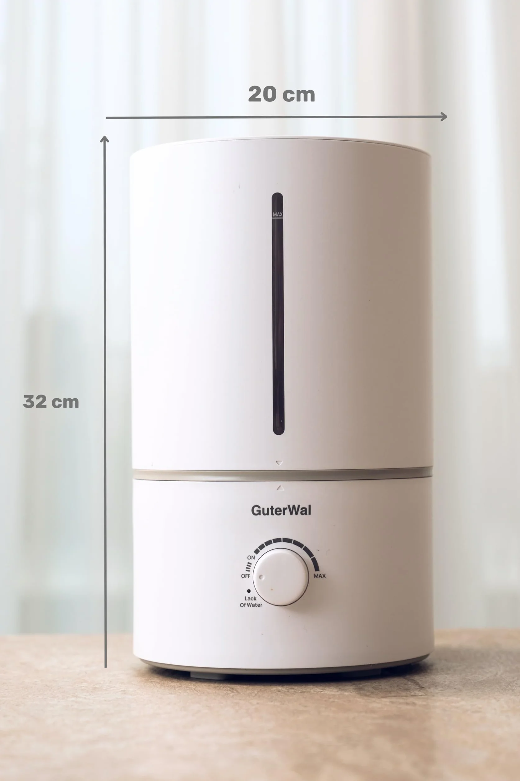 L4 nawilżacz powietrza – zbiornik na wodę 4,5 l, czas pracy do 35 h, cicha praca < 38 dB, moc 280 ml/h, technologia ultradźwiękowa do pomieszczeń do 30㎡ – idealny do sypialni, biura i domu