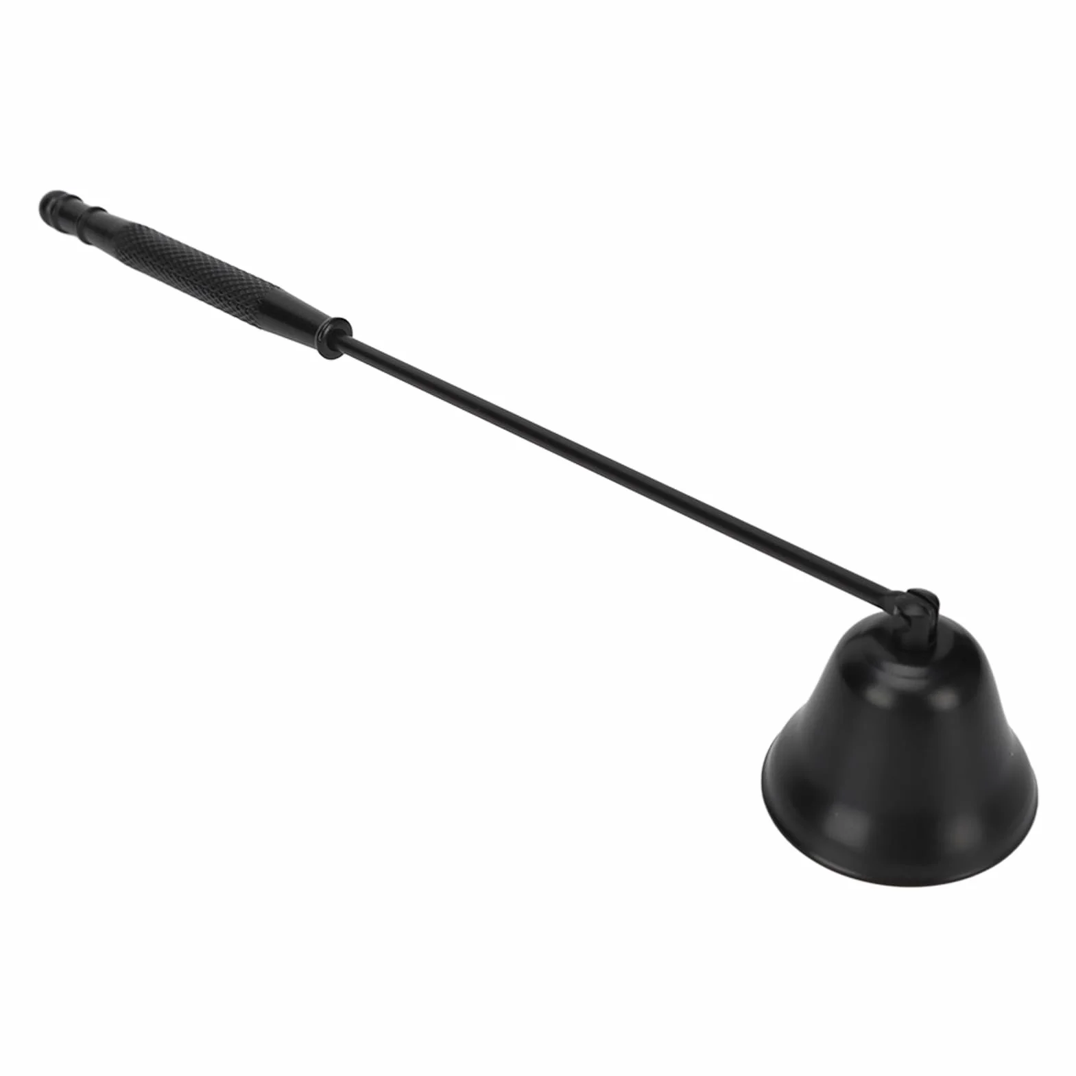 Tłumik Płomienia świecy, Długi Uchwyt, Bezdymny, Stal Nierdzewna, Vintage, Knot świecy, Gaźnik dla Bougie dla Domu (BLACK)