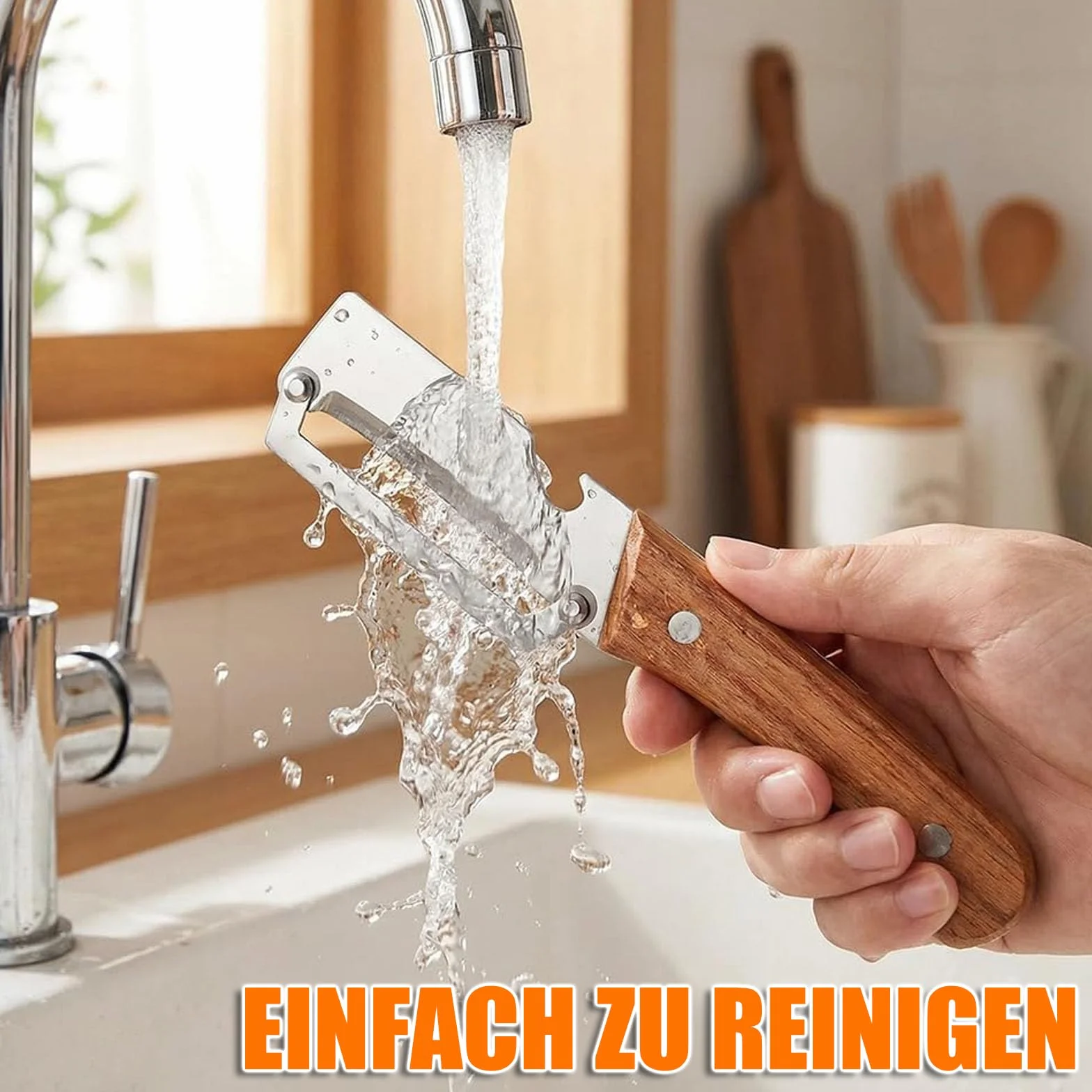 Zestaw 2 wielofunkcyjnych obieraczy do warzyw 3 w 1, wielofunkcyjna obieraczka do warzyw z wbudowanym otwieraczem do butelek i ostrym ostrzem, obieraczka do warzyw z uchwytem z litego drewna