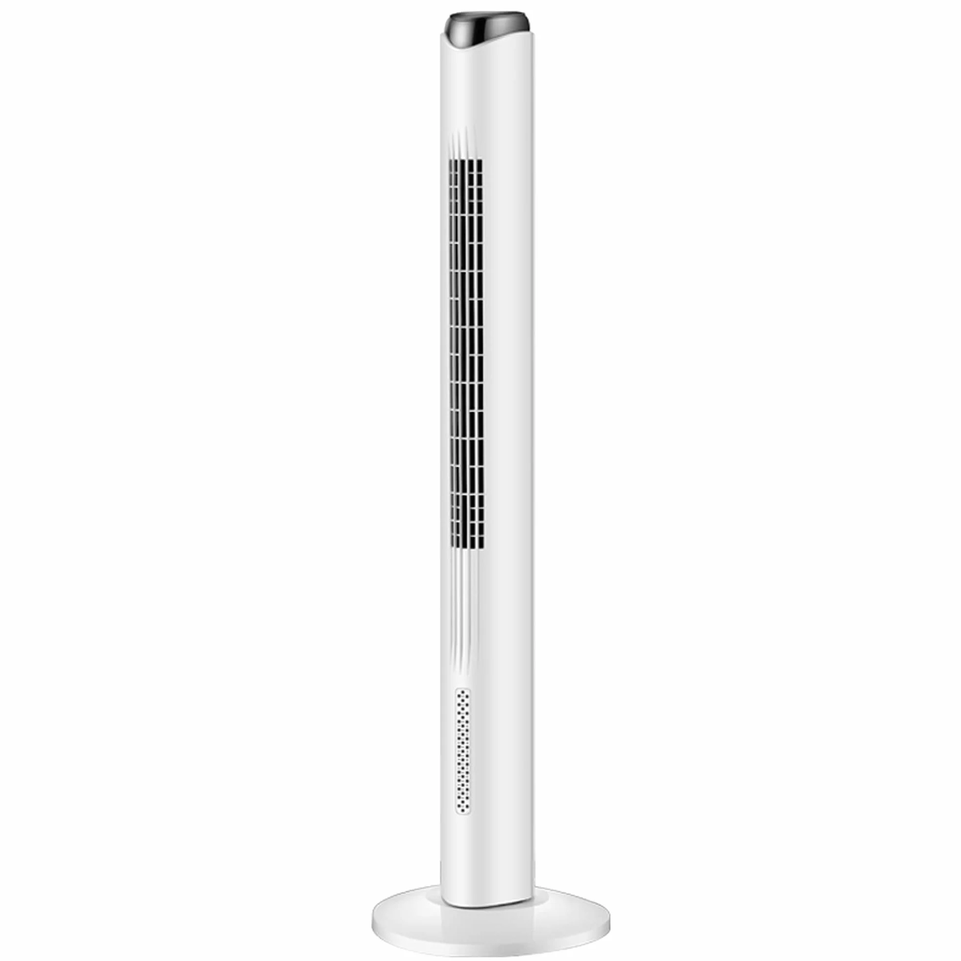 WENJUN Wentylator kolumnowy z pilotem zdalnego sterowania, 3 ciche poziomy prędkości, moc 45 W, funkcja obrotowa, oscylacja, wentylator kolumnowy, 80 cm, mobilny wentylator