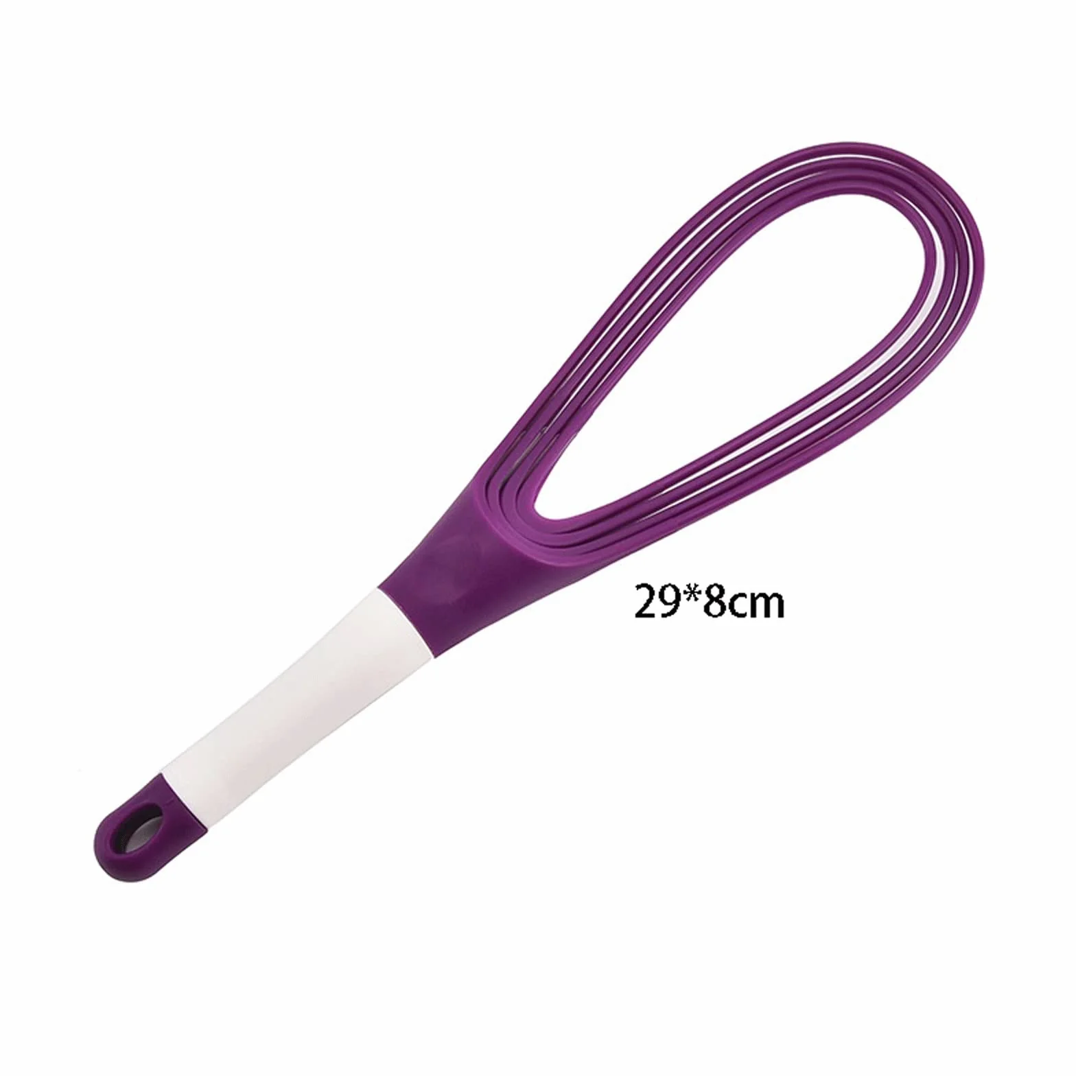 Trzepaczka do jajek składana trzepaczka mini jajko obrotowy mikser do jajek ręczna trzepaczka jajko akcesoria kuchenne narzędzia do gotowania pieczenia (fioletowy)