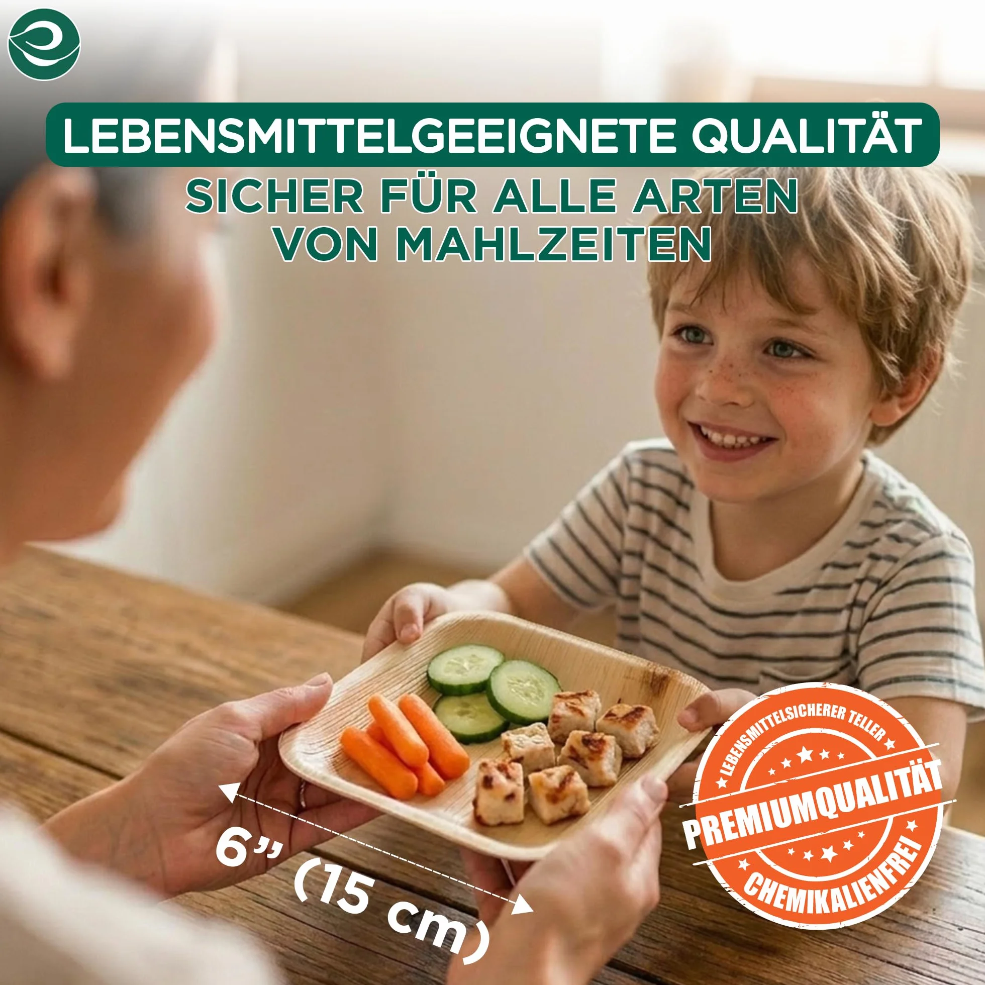 ECO SOUL 100% biodegradowalne, jednorazowe talerze z liści palmowych, wytrzymałe, nadają się do kuchenki mikrofalowej i piekarnika, na imprezę, wesele, imprezę, imprezę, imprezę, imprezę, imprezę,