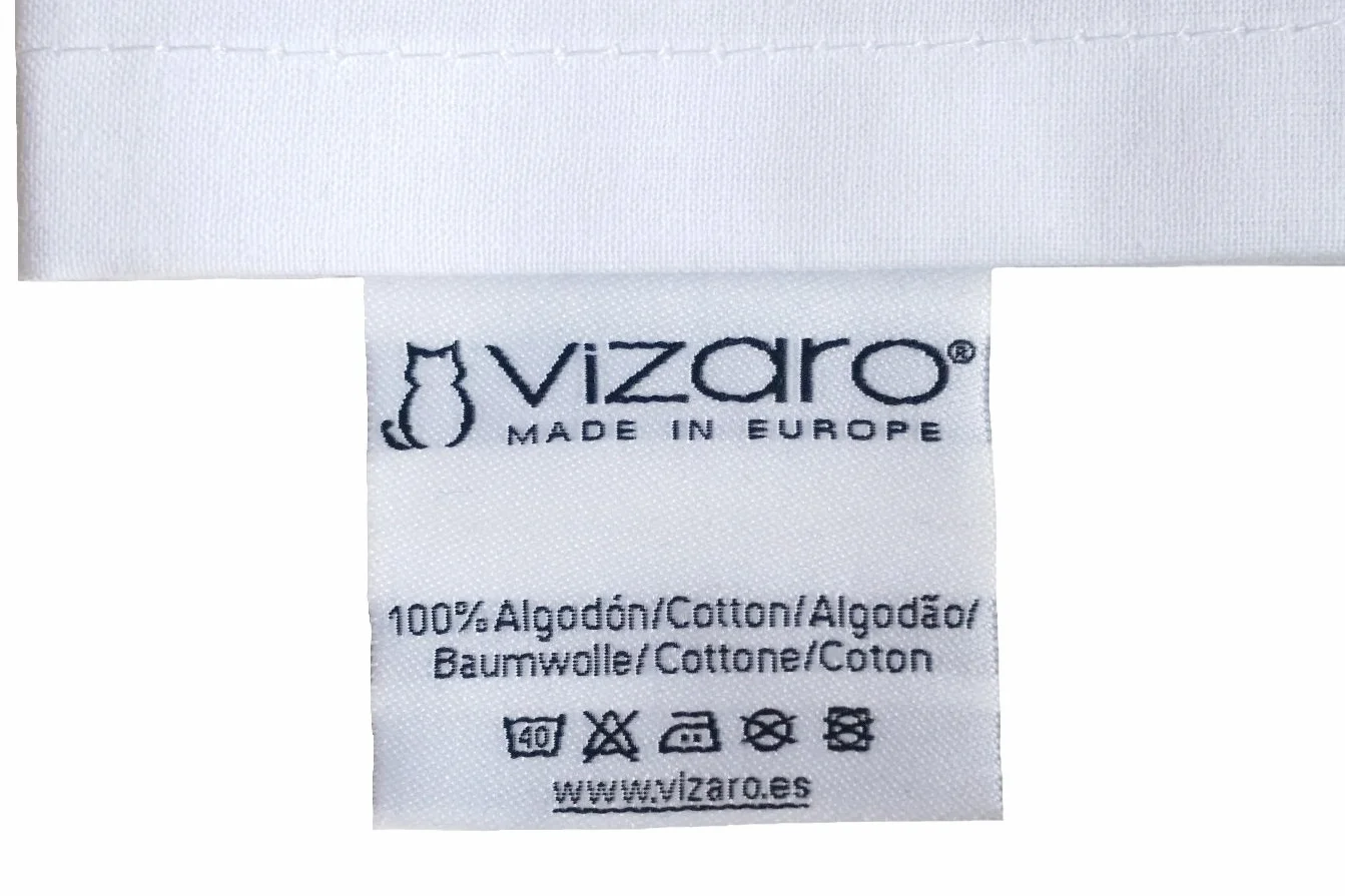 Vizaro - Prześcieradło do materacyka gondolki, wózka dziecięcego 70-80x30-35cm - 100% Bawełna - Wyprodukowane w UE, OekoTex - Bordado Beige