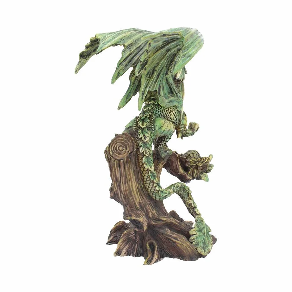 Nemesis Now Dorosły leśny smok Anne Stokes figurka 25,5 cm, żywica, zielona, jeden rozmiar