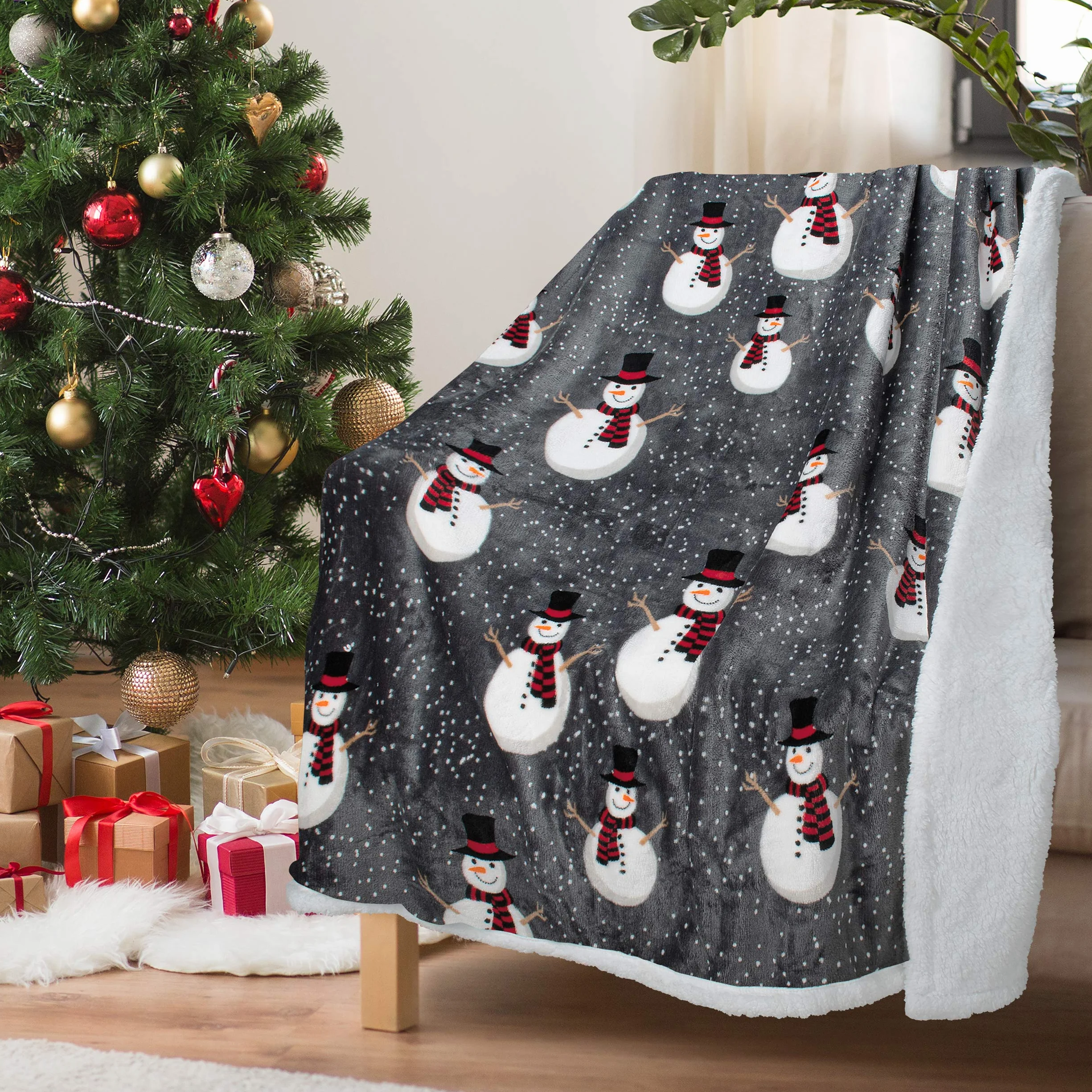 Koc Sherpa Catalonia Classy 130x150 cm bałwanek