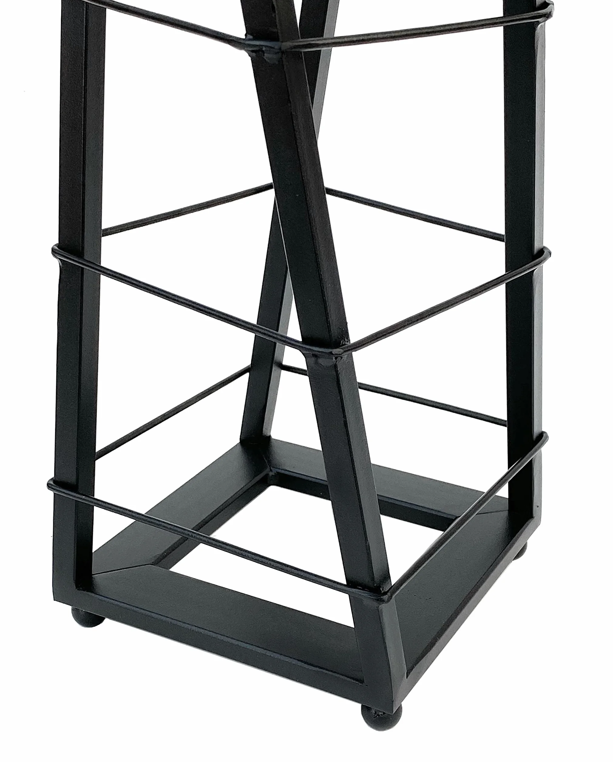 DanDiBo Esperanza Design stojak na wino, metalowy, czarny stojak na kwiaty, 80 cm, stojak na butelki, stojak na butelki, czarny stojak na kwiaty
