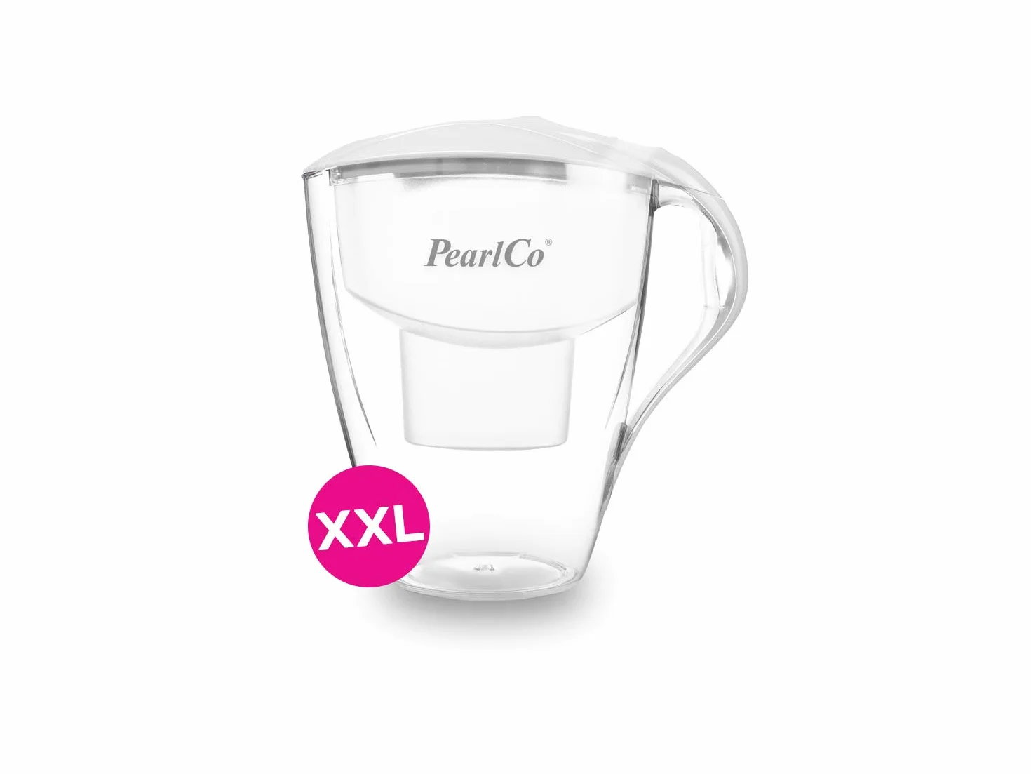 PearlCo - Filtr do wody Family (biały) z 12 wkładami filtrującymi Unimax - pasuje do Brita Maxtra