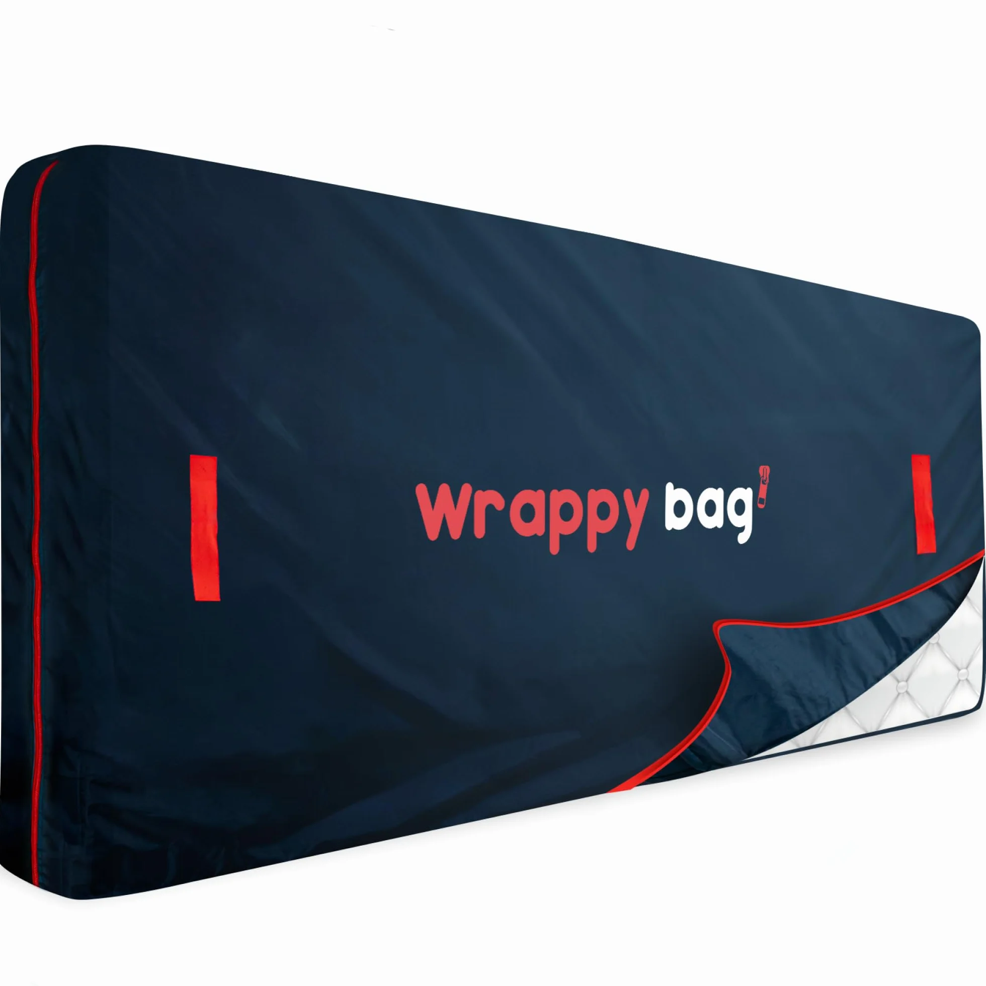 WRAPPYBAG – Pokrowiec Ochronny z Poliestru Oxford na Materac – Torba do Przechowywania z 4 Uchwytami Transportowymi – do Przeprowadzki, Magazynowania i Transportu - 70 x 140 cm