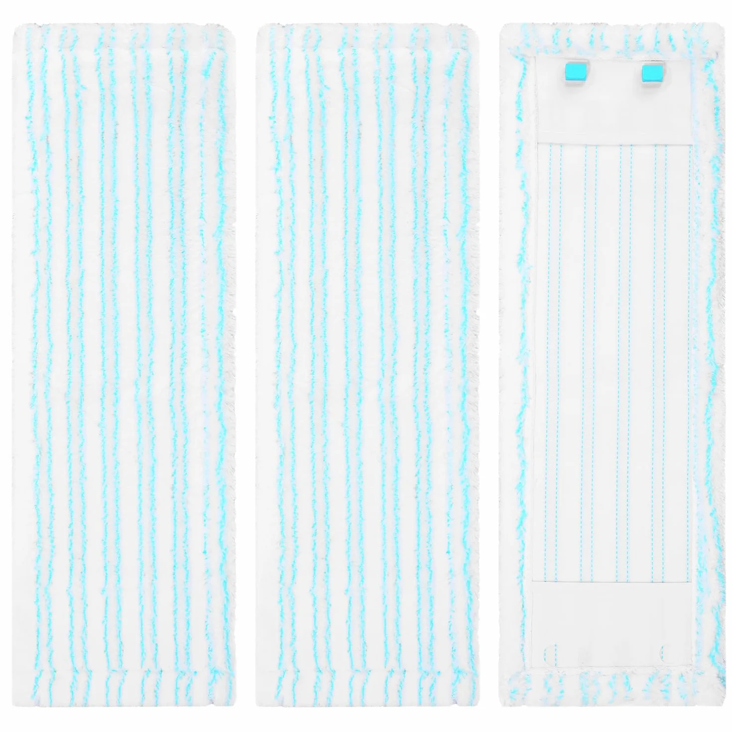 3 sztuki wymiennych nakładek na mopy Profi XL Micro Duo/Profi XL Cotton Plus ze wszystkimi uchwytami, odpowiednie do wszystkich podłóg, wymienne nakładki z mikrofibry do mopów Leifheit