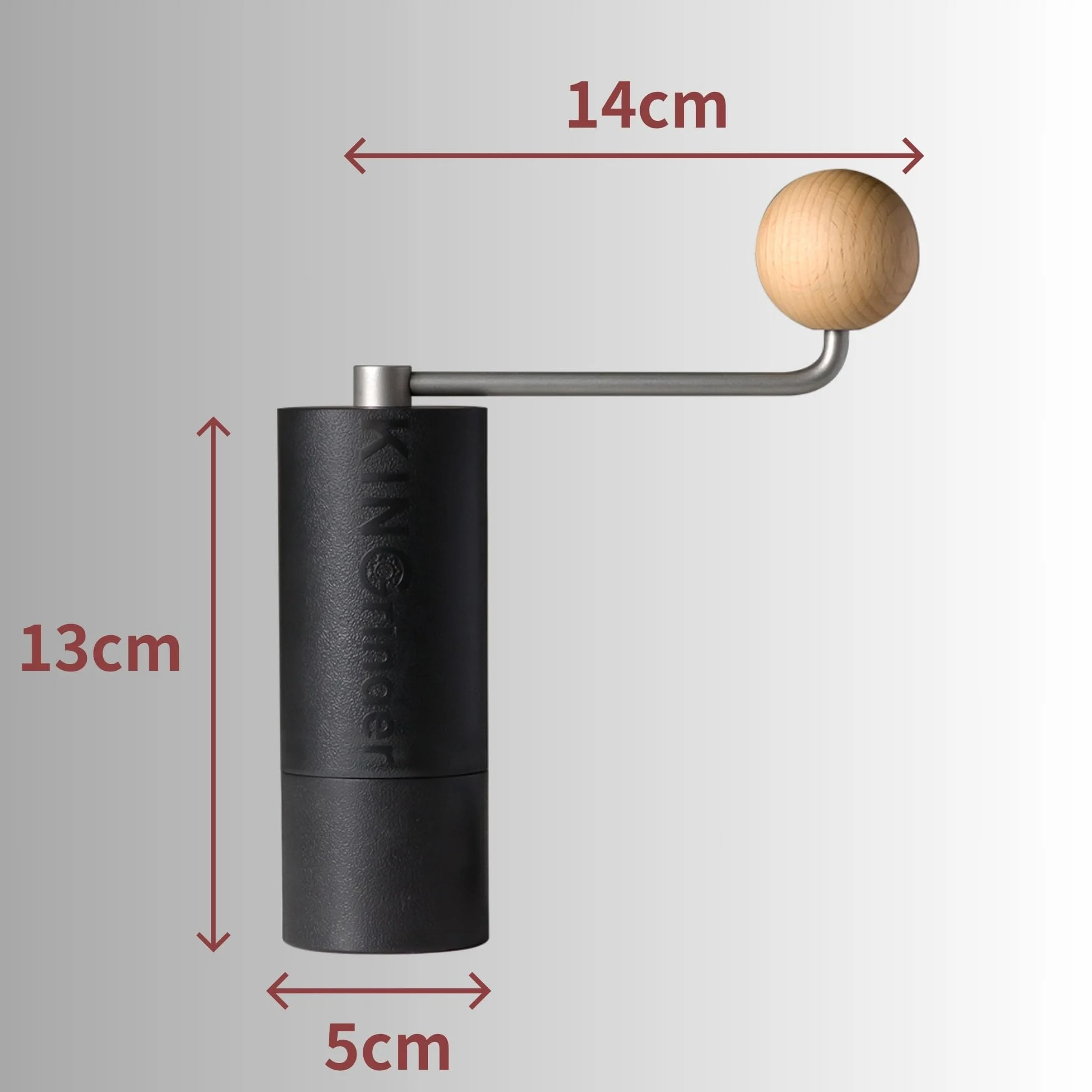 KINGrinder P0 lekki ręczny młynek do kawy do dzbanka Moka, aeropress, French Press, kroplówka ze spójnością montażową, stożkowy młynek ze stali nierdzewnej, pojemność 20g