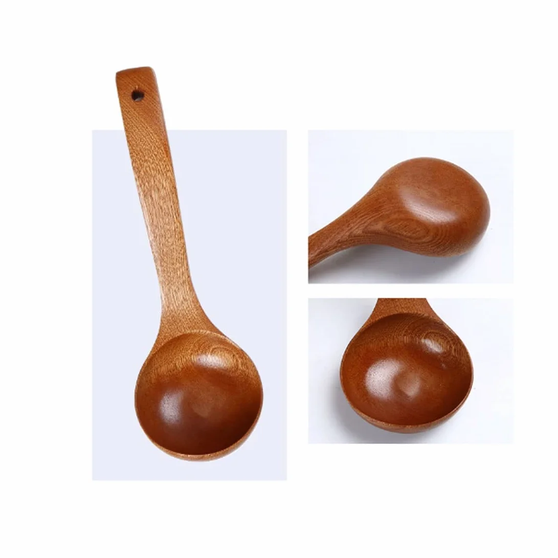 Przybory kuchenne drewniane łyżki szpatułki 4 sztuki zestawy narzędzia kuchenne i gadżety
