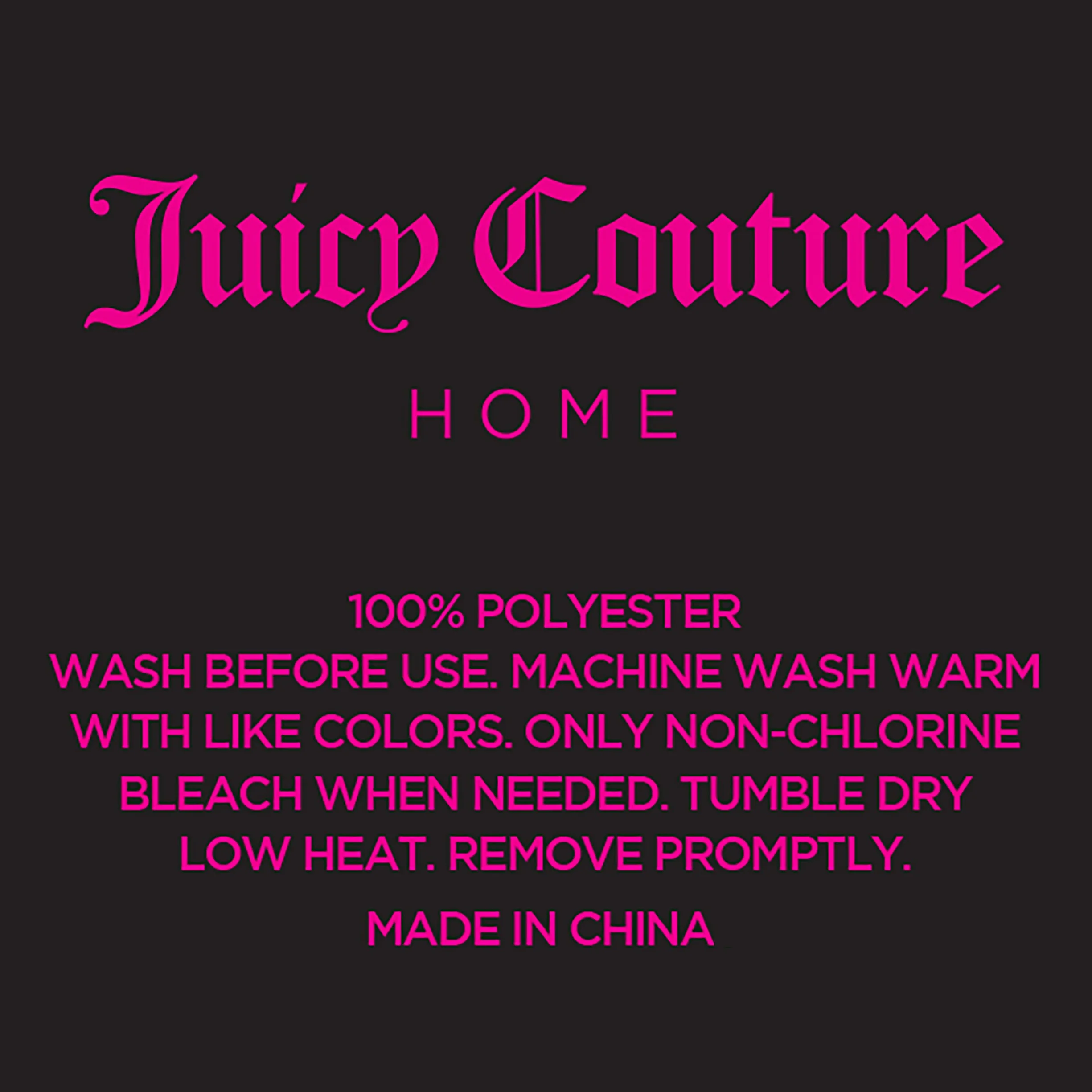 Juicy Couture Zestaw pościeli z satyny w rozmiarze podwójnym, głęboka kieszeń, jedwabista satyna, zestaw pościeli z 1 prześcieradłem, 1 płaskim prześcieradłem i 1 poszewką na poduszkę, odporne na