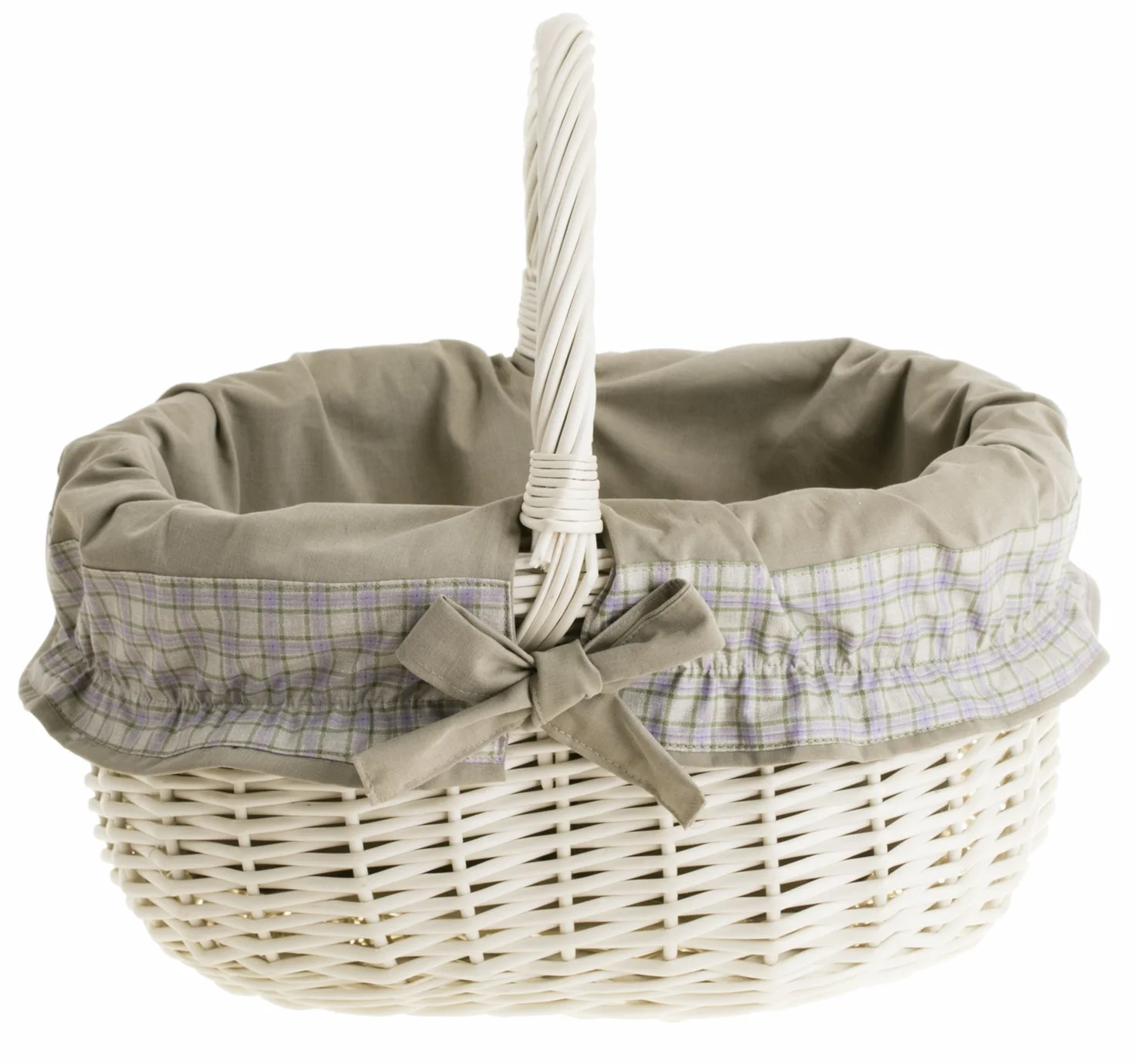 e-wicker24 Wiklinowy kosz na zakupy, kosz na prezent, kosz na piknik