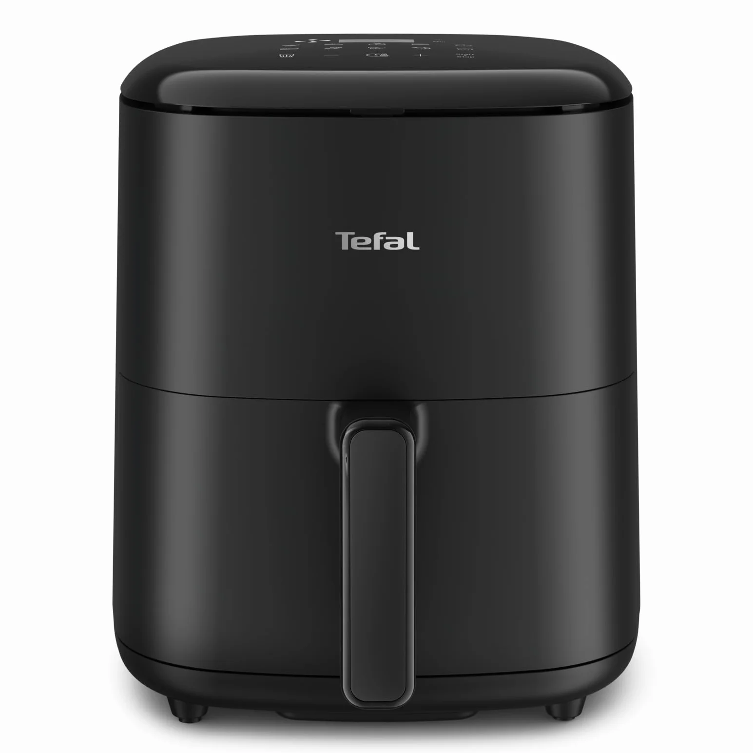 TEFAL EY2458 Easy Fry Max Frytkownica, 5 l, do 6 osób, 99% mniej tłuszczu, 10 automatycznych programów, cyfrowy ekran dotykowy, 70% mniej energii, zdrowe posiłki, części do mycia w zmywarce, czarna