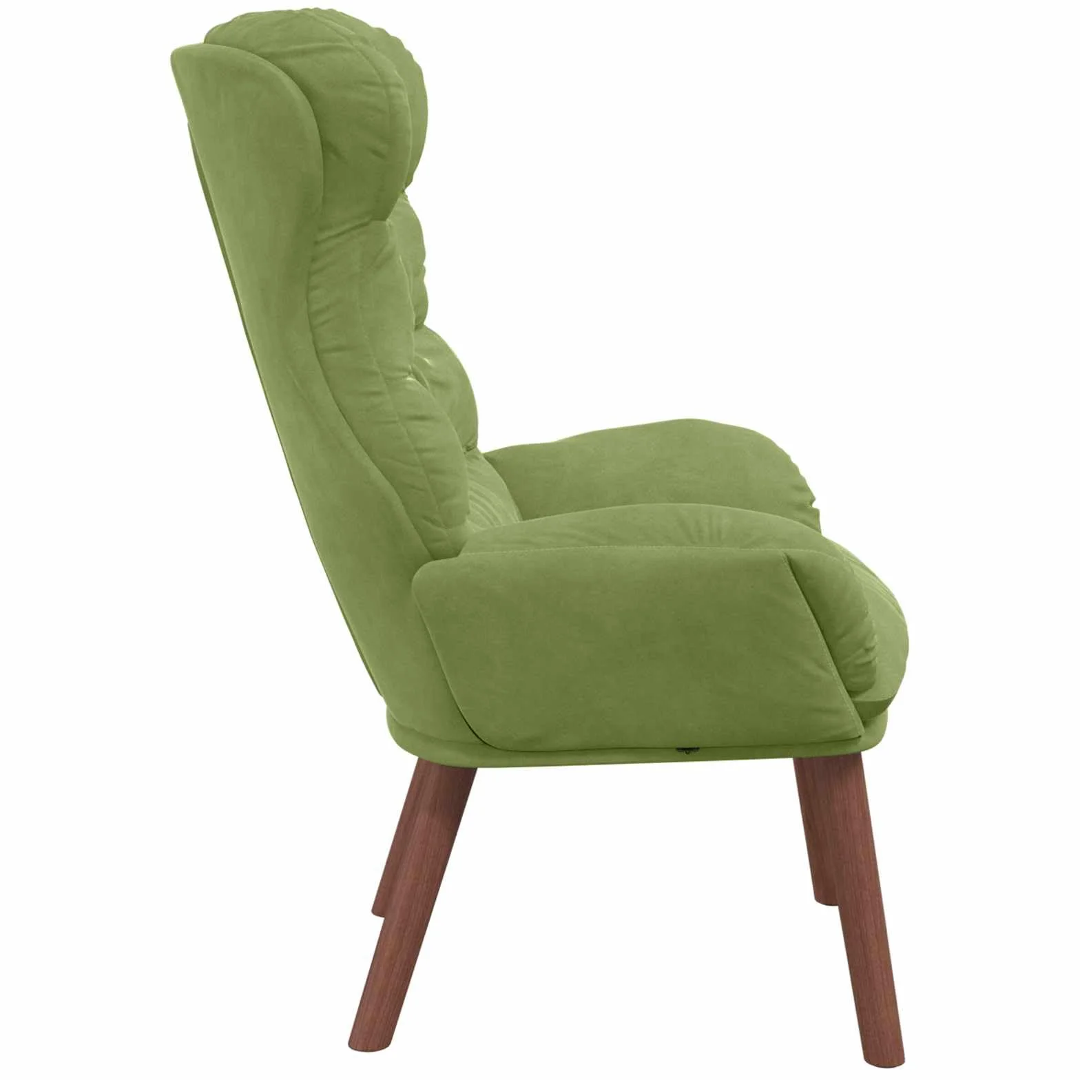 vidaXL fotel Jasnozielony 69 x 74 x 93 cm Aksamit | Stworzony dla Twojego komfortu podczas relaksu, Zrobiony z tkaniny i drewna wysokiej jakości, które przetrwają lata,