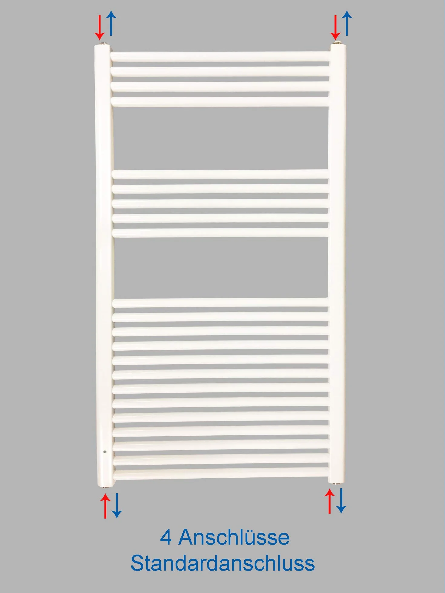 Grzejnik łazienkowy SMYRNA biały 700 x 600 mm. Proste przyłącze standardowe suszarki do ręczników ocieplacz na ręczniki