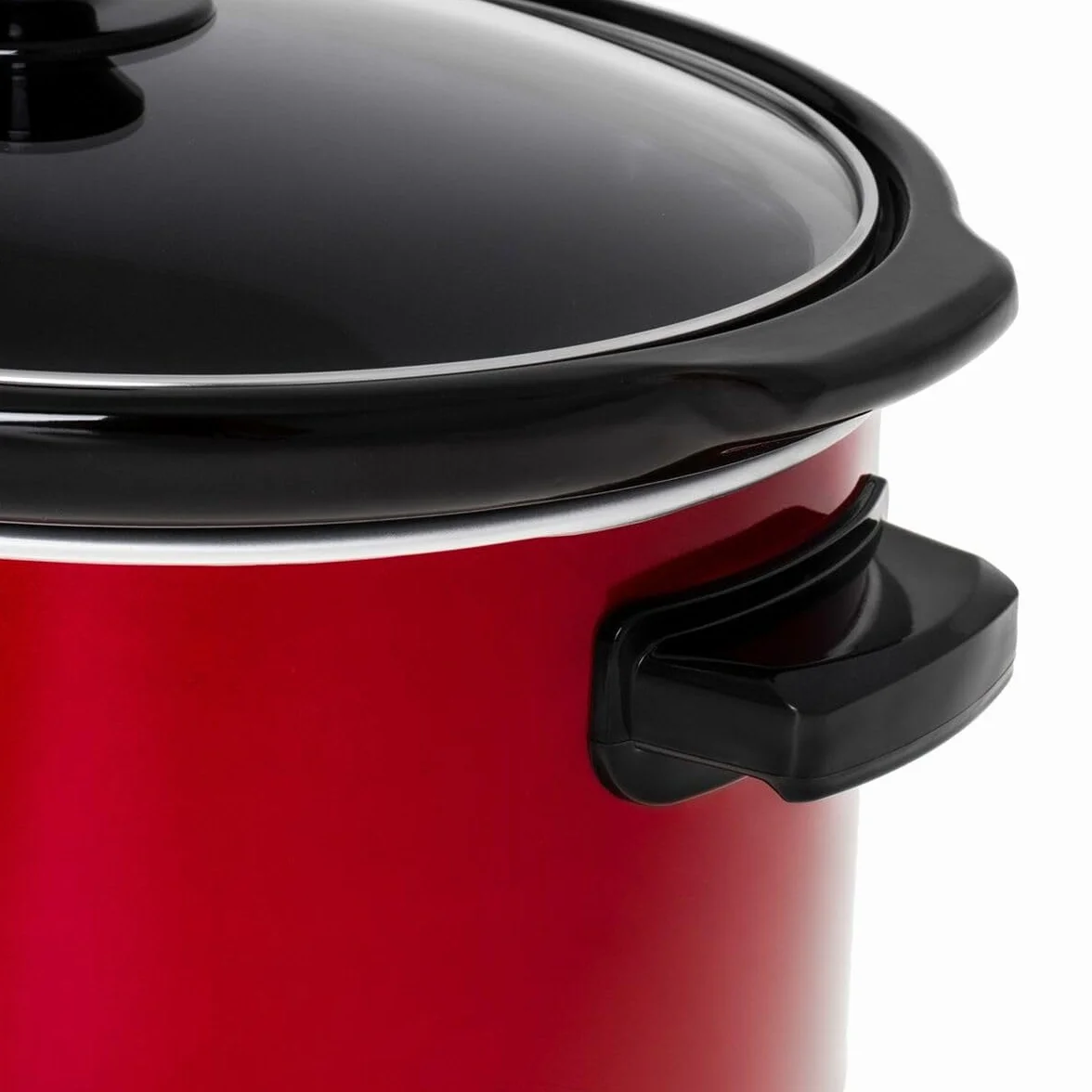 Adler - Wolnowar - Wolnowar - Zdejmowany garnek ceramiczny - 5,8 l - Odporne na wysokie temperatury uchwyty do przenoszenia, szklana pokrywka, 3 poziomy gotowania, nadaje się do mycia w zmywarce,