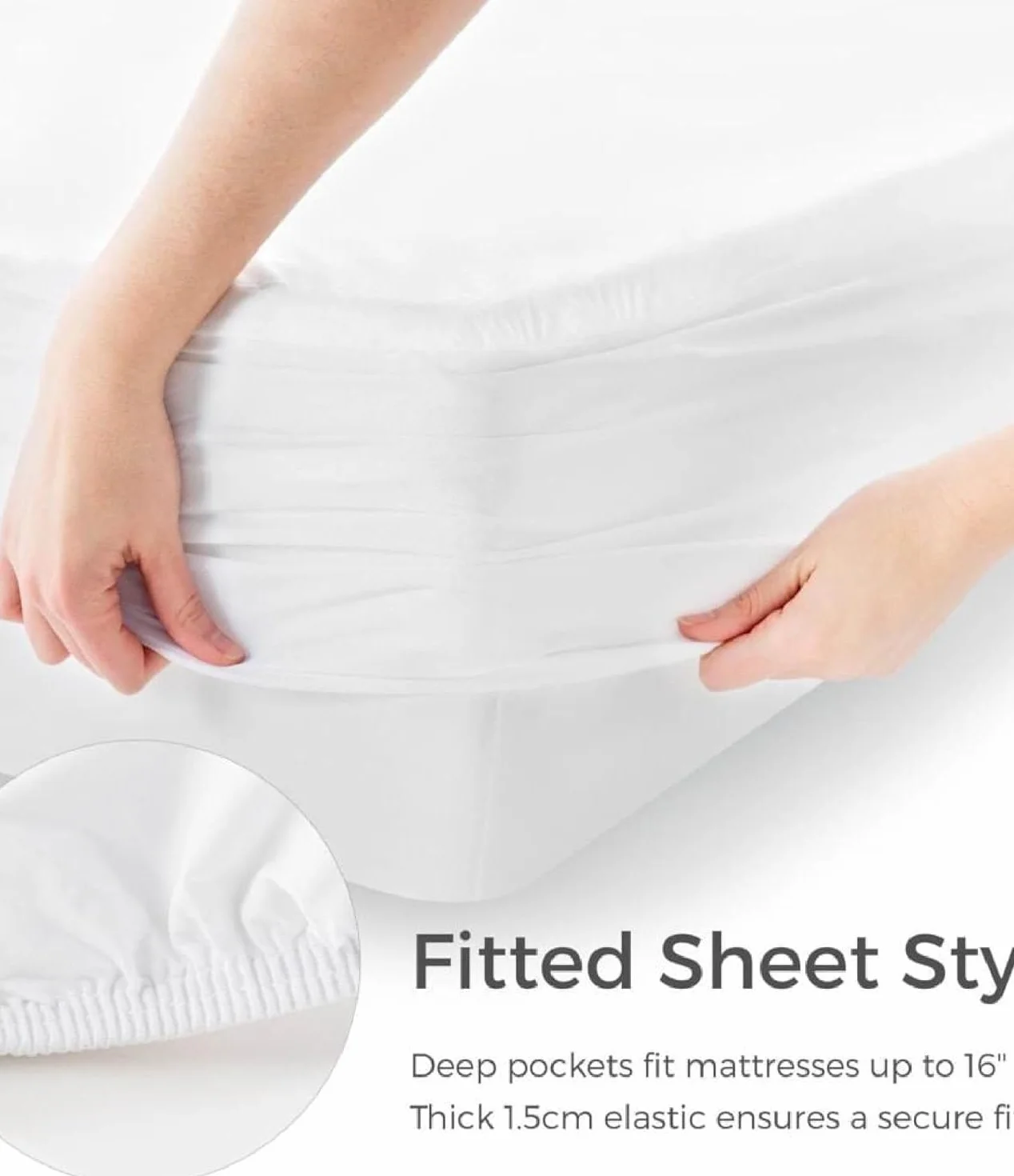 Comfort & Care Apparel Wodoodporny ochraniacz na materac (Small Double)