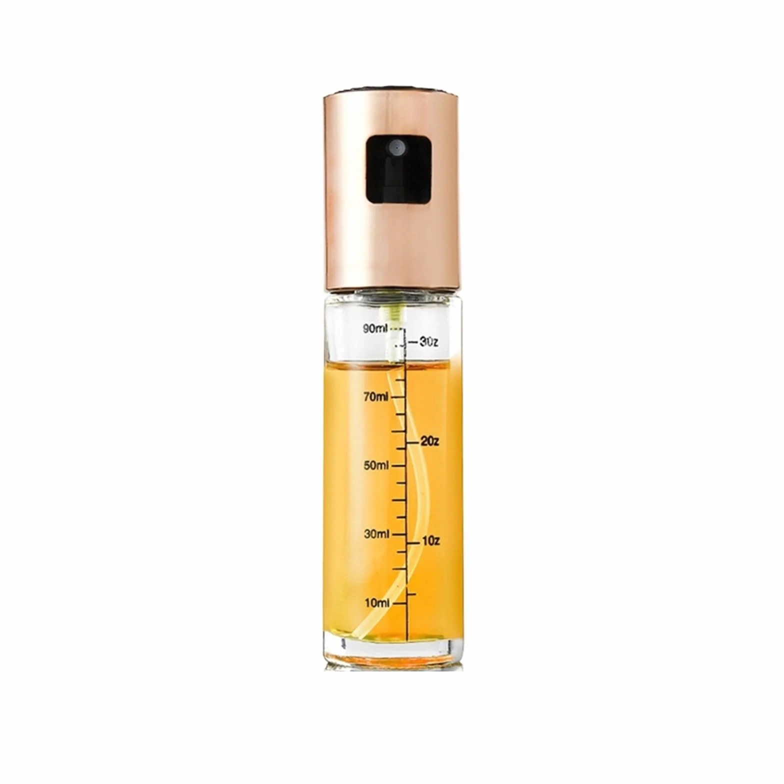 Dozownik oleju, Szklany Rozpylacz Oleju Do Gotowania Spray Mister Sałatek BBQ Pieczenie W Kuchni Pusta Butelka Octu do frytkownicy(Rose Gold-6PCS)