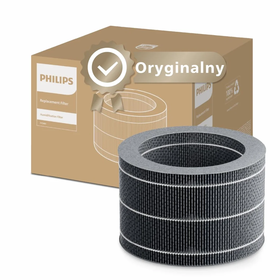 Oryginalny wymienny filtr nawilżania NanoCloud firmy Philips do oczyszczacza i nawilżacza powietrza 2 w 1 z serii 3400 AC3420 i AC3421, okres użytkowania 6 miesięcy (FY3401/00)