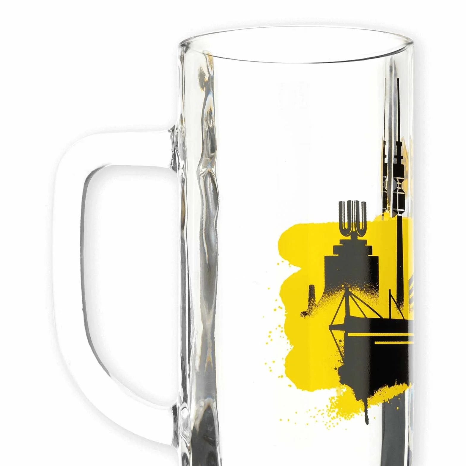 Borussia Dortmund BVB kufel do piwa Skyline, żółty