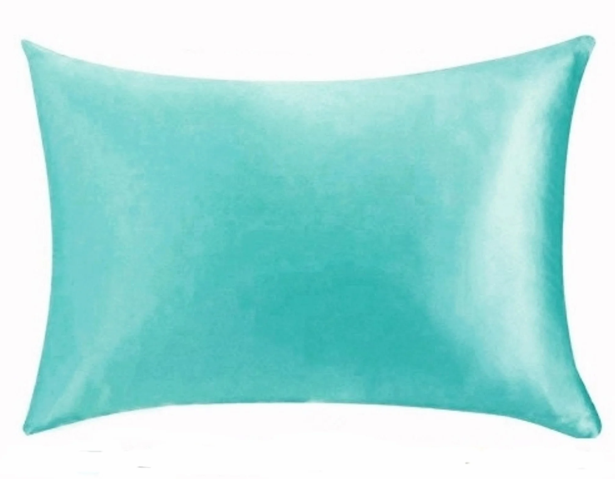 Aqua Blue jedwabna poszewka na poduszkę satynowa poszewka na poduszkę do włosów, miękka i wygodna, 35 x 50 cm, akcesoria pościelowe, do pielęgnacji włosów i poprawy jakości snu