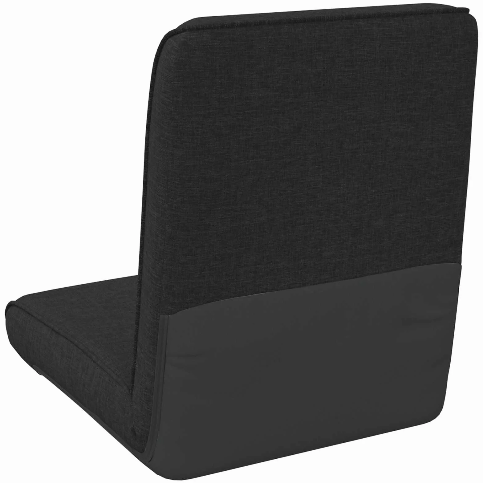 Regulowane krzesło podłogowe z wyściełanym oparciem, ergonomiczna poduszka do siedzenia z czarnego materiału, składane krzesło do medytacji Tatami, fotel gamingowy, fotel do czytania do salonu