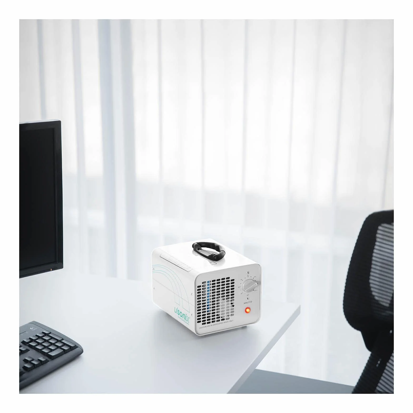 AIRCLEAN 7G-WL profesjonalny generator ozonu, oczyszczacz powietrza, ozonizator (7000 mg/h, 100 W, minutnik 120 m, aluminium malowane proszkowo)