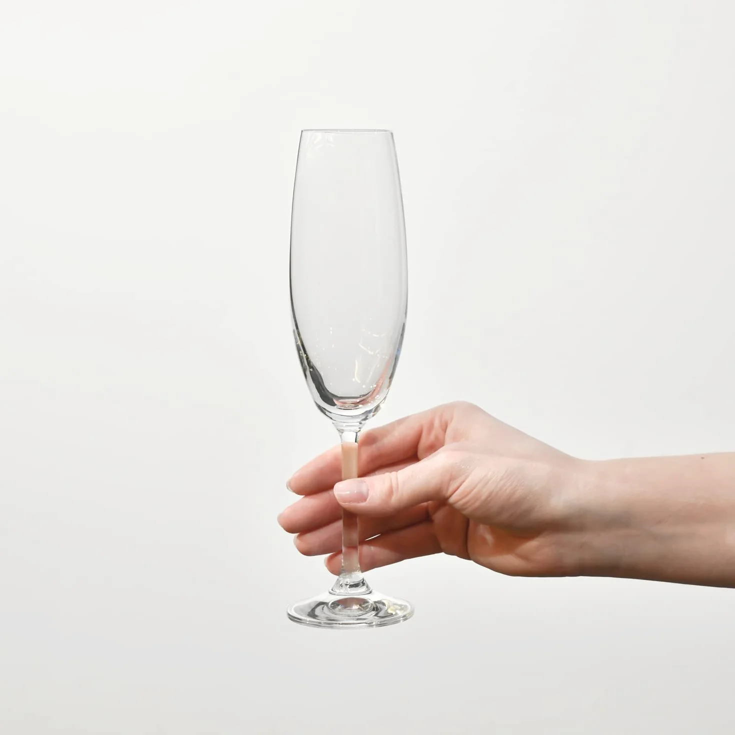 KROSNO Kryształowe Kieliszki do Szampana 210 ml Zestaw 6 sztuk Kolekcja Venezia