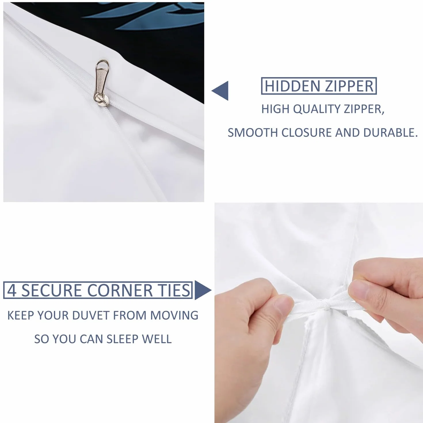 Poszewka na kołdrę z nadrukiem super king magiczny styl świecący wilk poszewka na pościel z zapięciem na zamek błyskawiczny, nowoczesny styl poszewka na kołdrę czarne zestawy poszewek na wszystkie