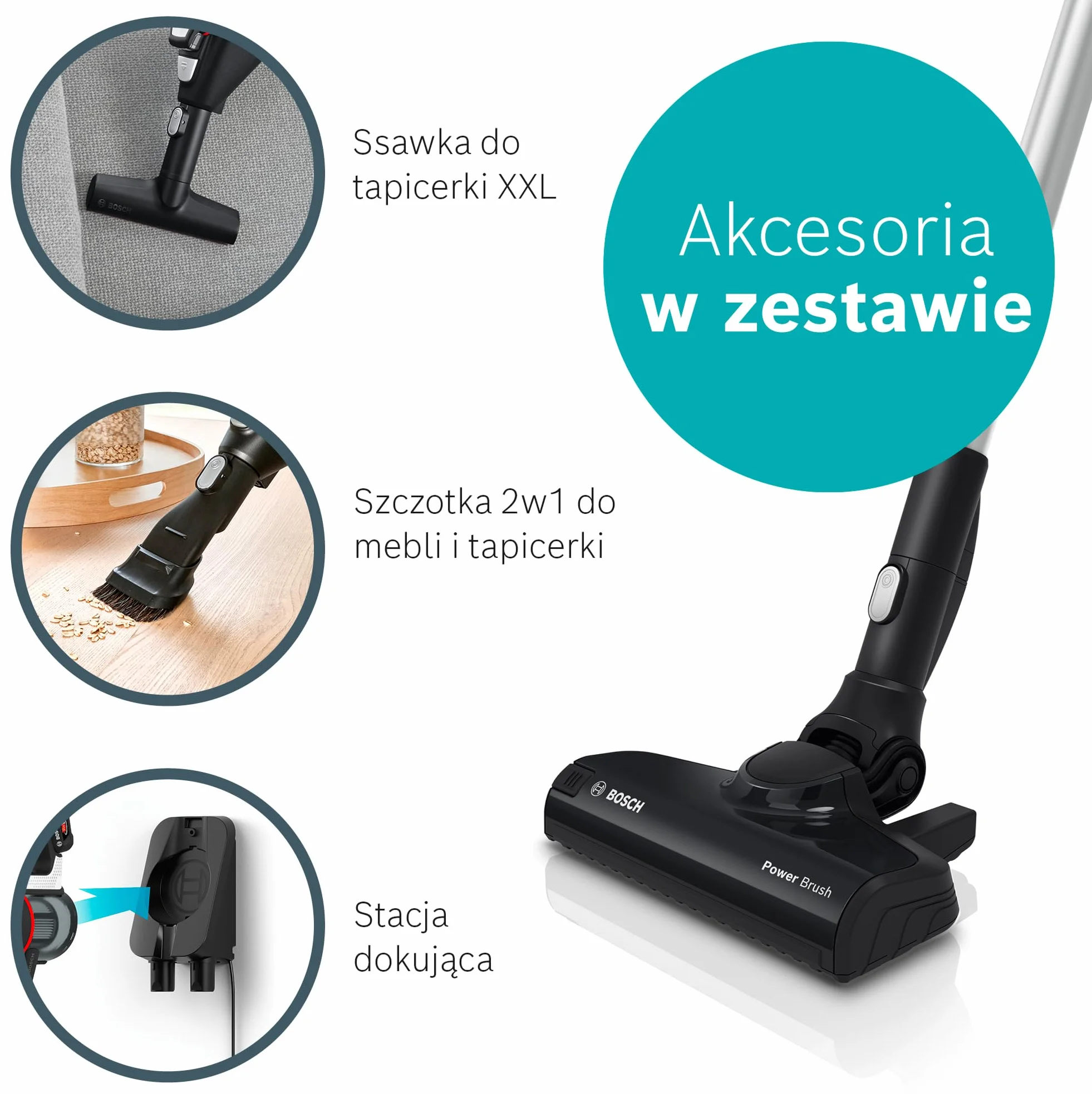 Bosch Unlimited BCS611AM Series 6 odkurzacz bezprzewodowy biały