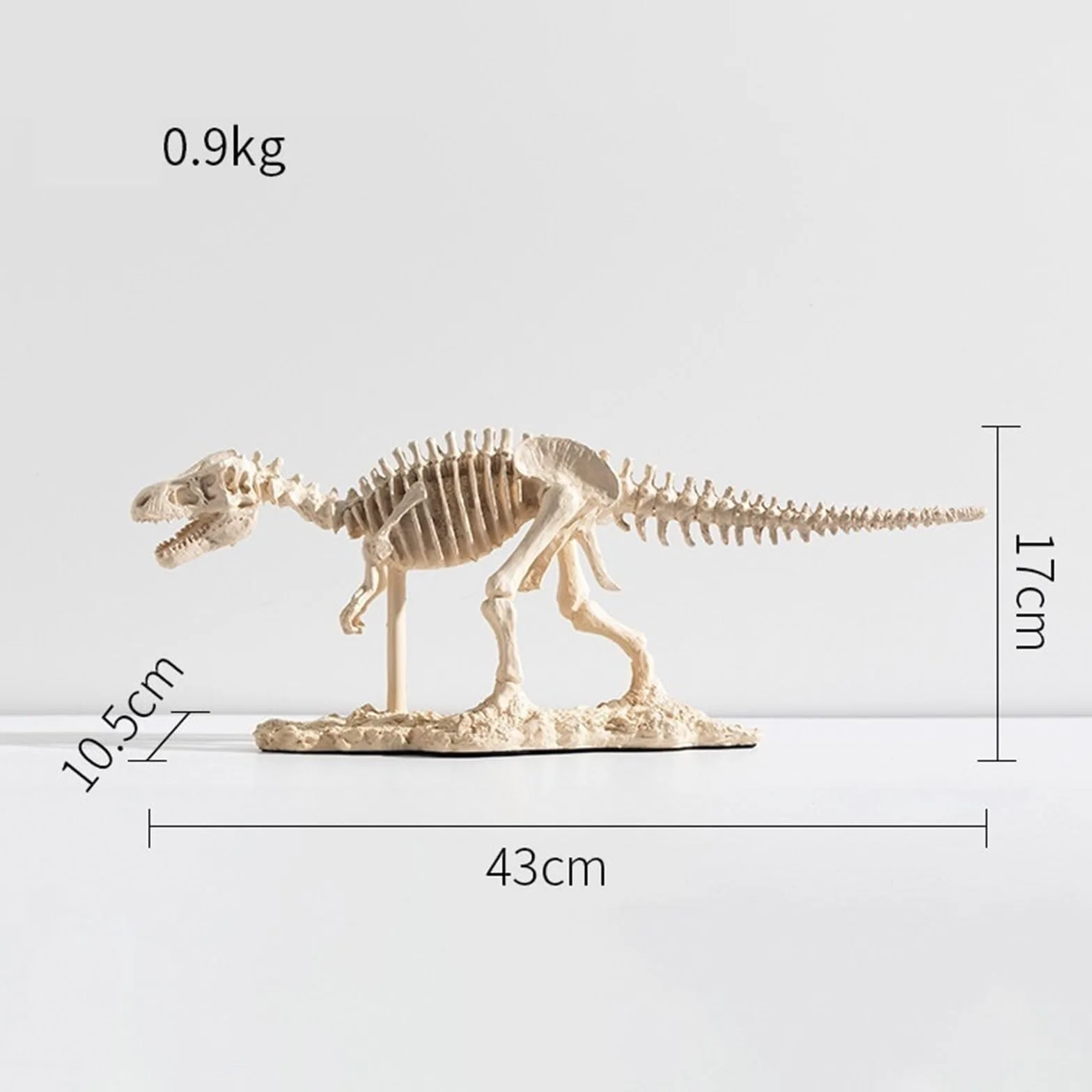 Rzeźby Realistyczna rzeźba szkieletu Tyrannosaurus Rex żywica dinozaur skamielina wystrój edukacyjna figurka kolekcjonerska Ornament