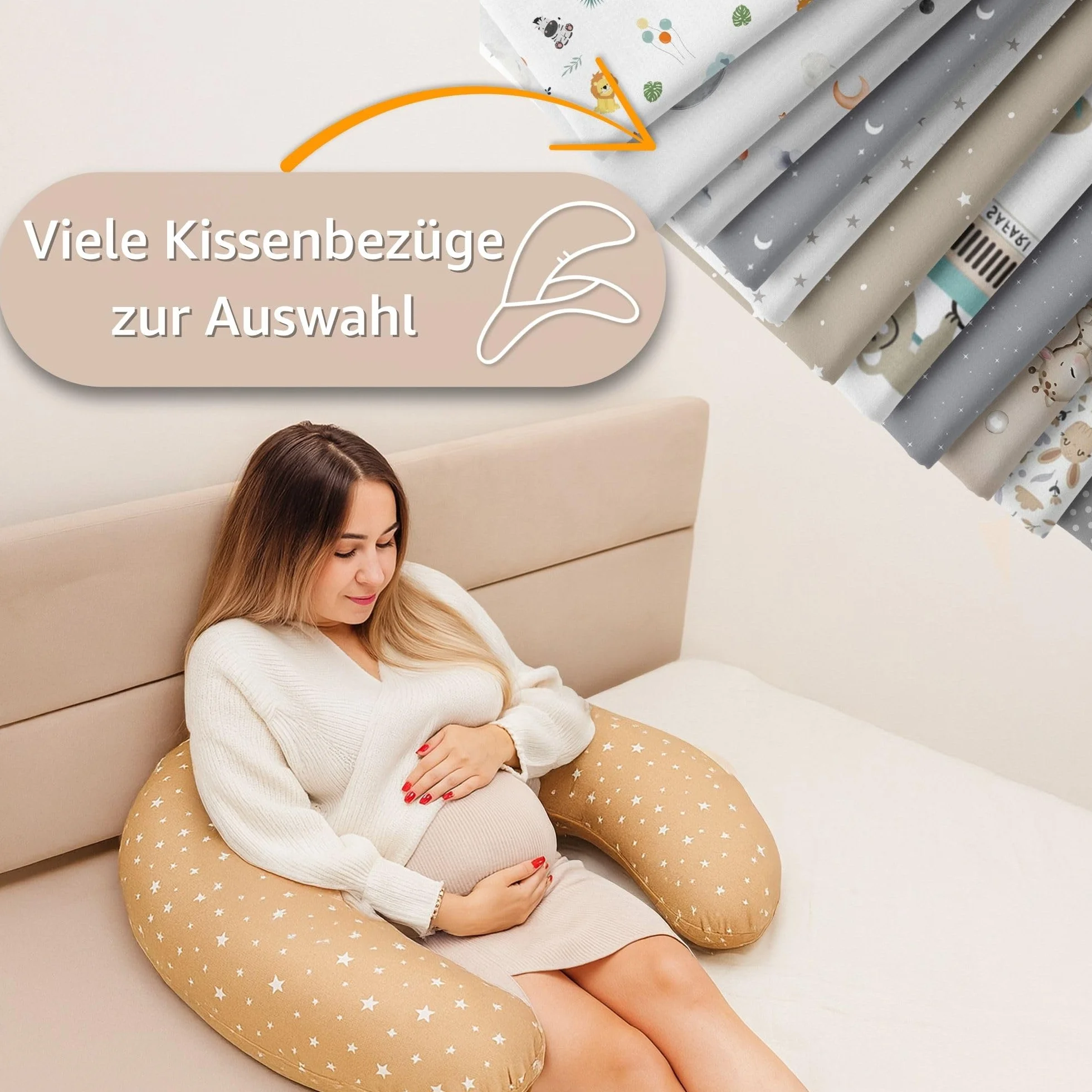 Poduszka do karmienia XXL, do spania na boku, bawełniana poduszka ciążowa, poduszka podtrzymująca dla dorosłych, 190 cm, kropki w kolorze szarym