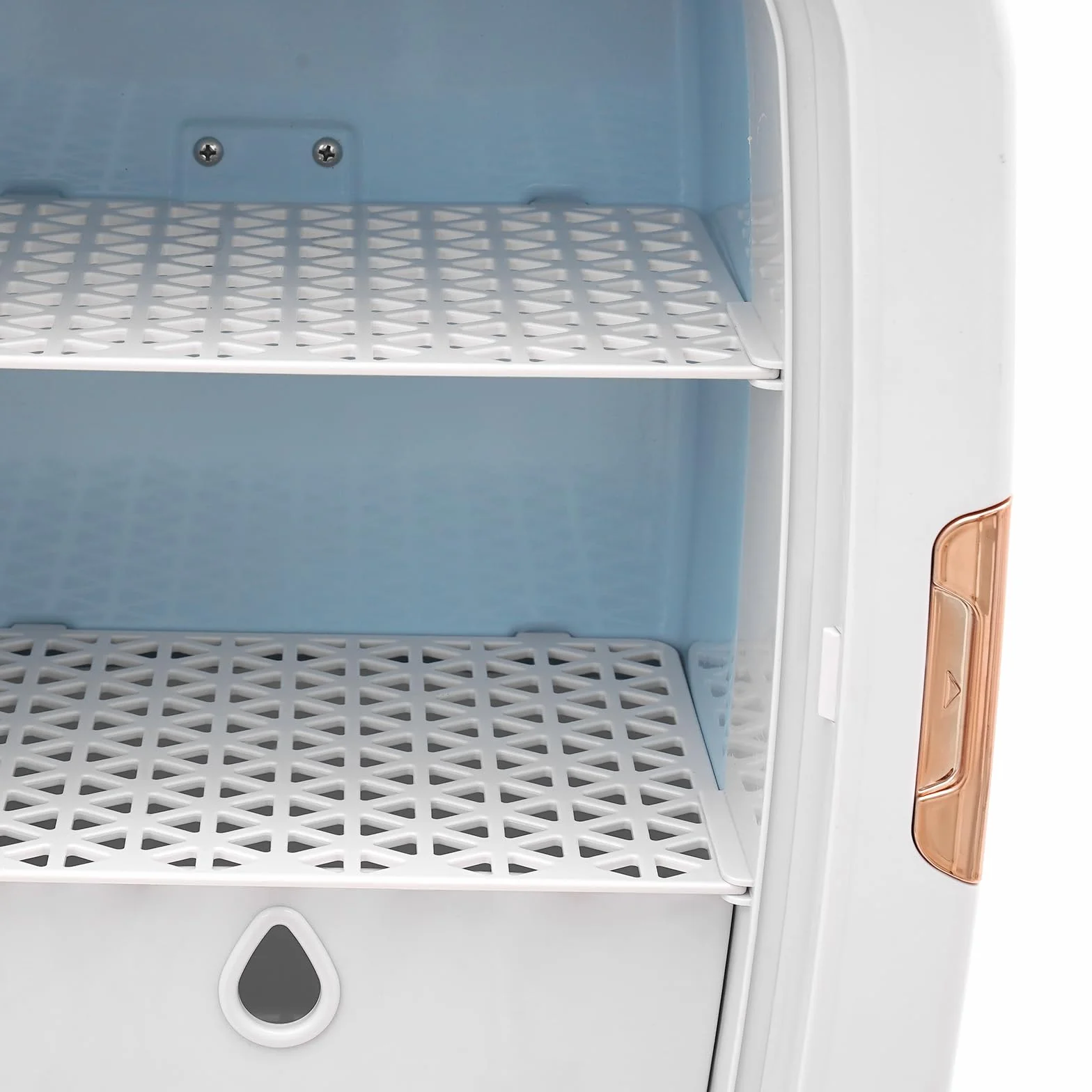 Mini lodówka na kosmetyki, 12 litrów, mała lodówka Skincare Fridge, do przechowywania kosmetyków, kompaktowa lodówka do makijażu, szminka (biała)